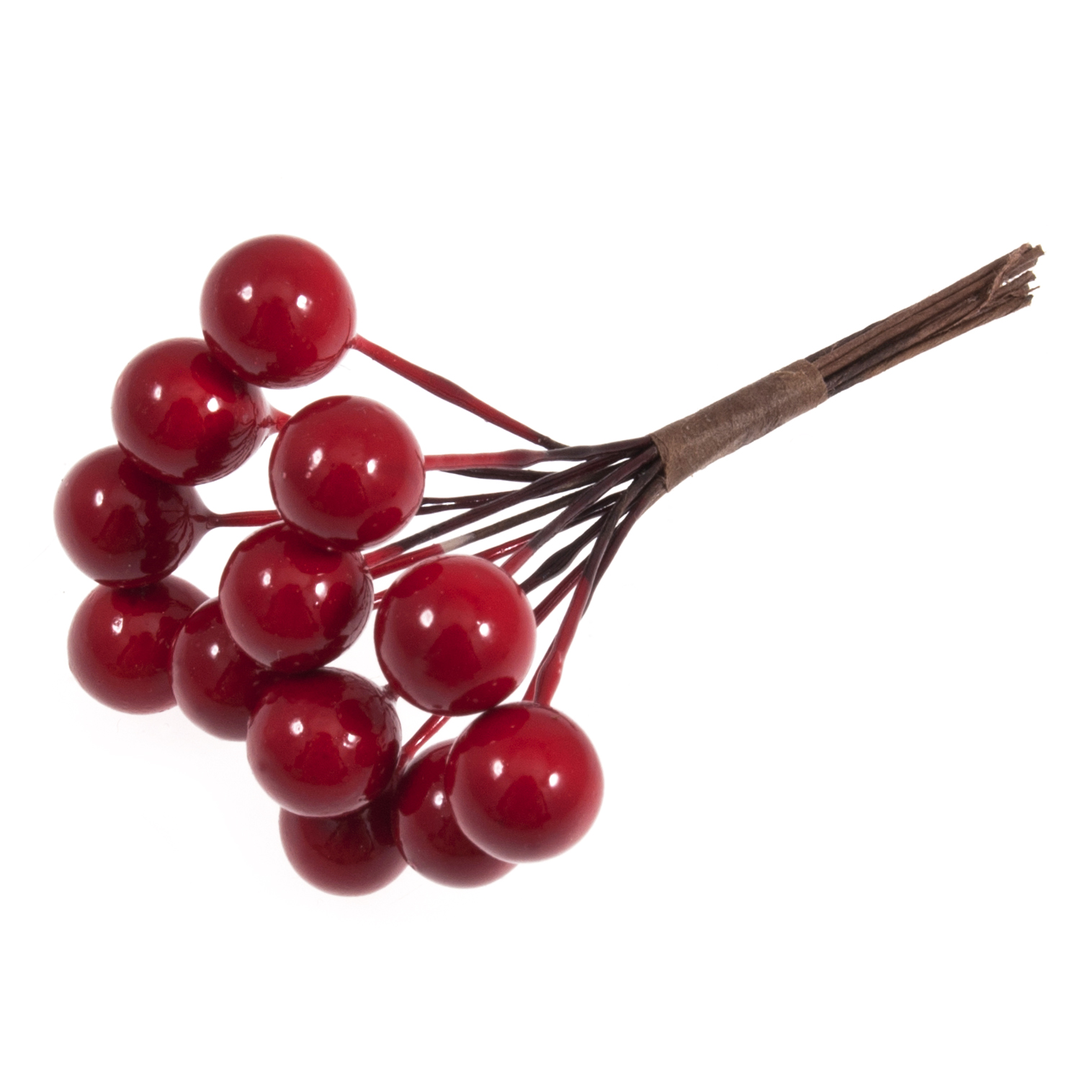 Picture of Berries: Small 10mm: 12 x Bunches of 12 Stems: Red