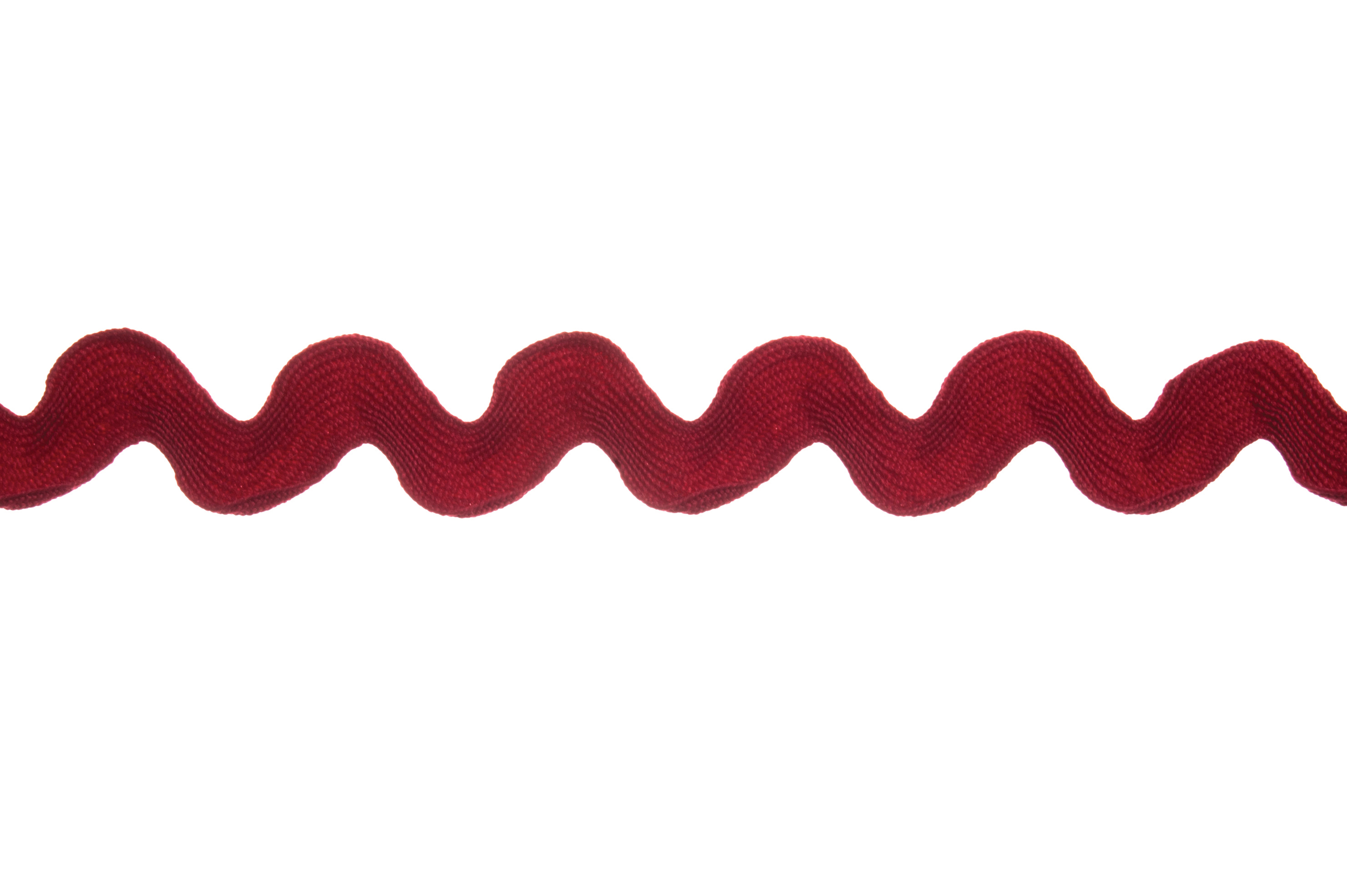 Trim Ric Rac Polyester 25m x 22mm Wine Essential Trimmings