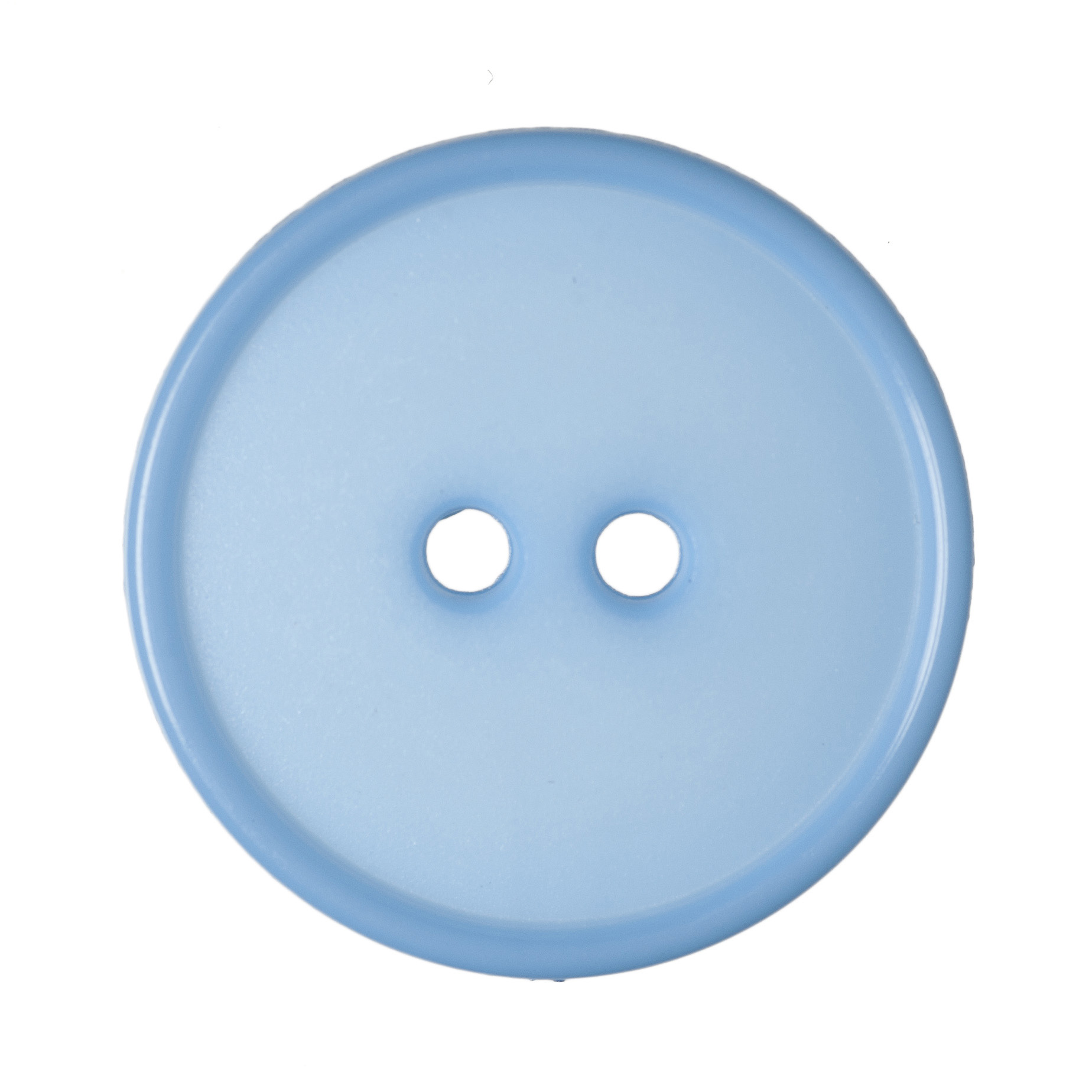 Buttons: Flat Top: Narrow Rim: 2-Hole: 20mm: Pale Blue - Trimits Loose ...