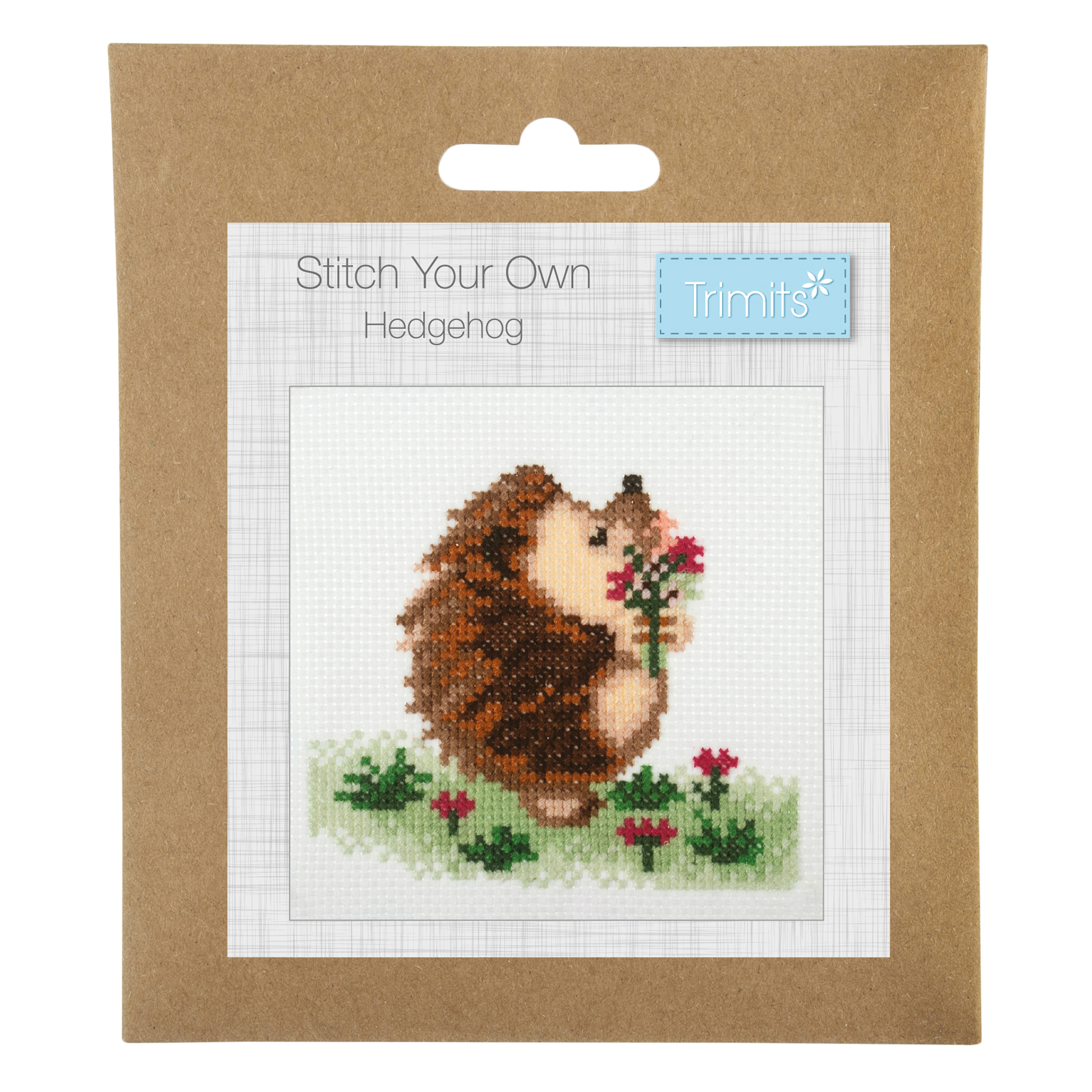 Trimits Mini Counted Cross Stitch Kit: Hedgehog