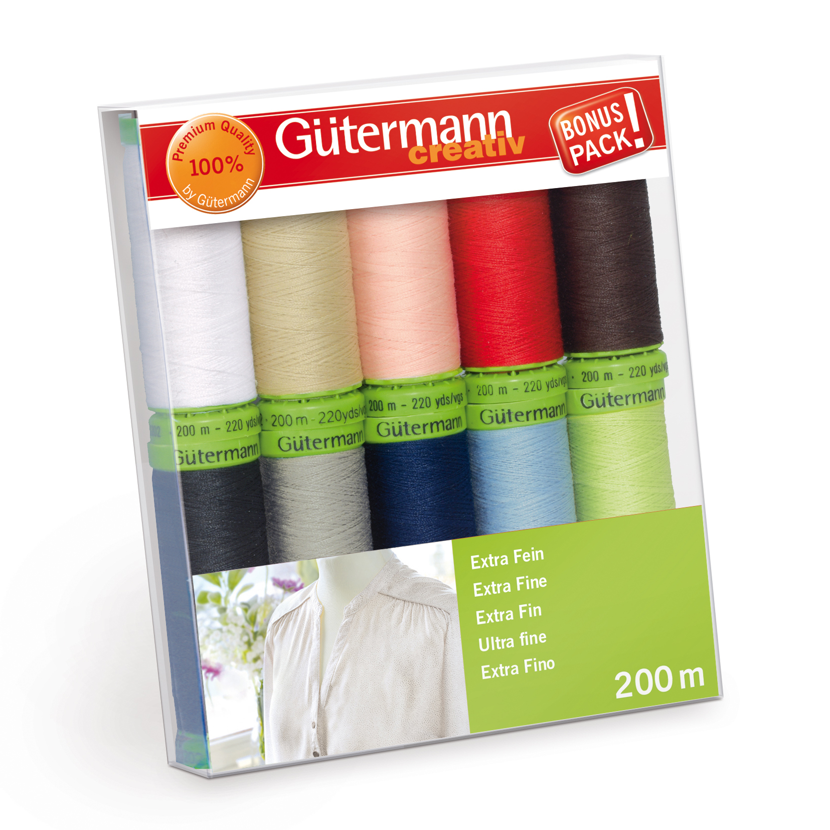 Picture of Thread Set: Sew-All Extra Fine 200: 10 x 200m: Assorted