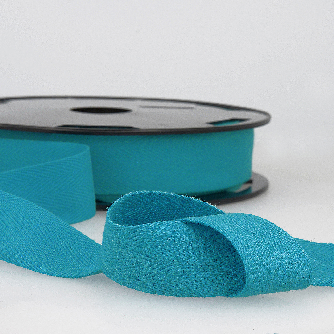 Trim Twill Tape Cotton 25m x 20mm Teal Blue Stephanoise Groves