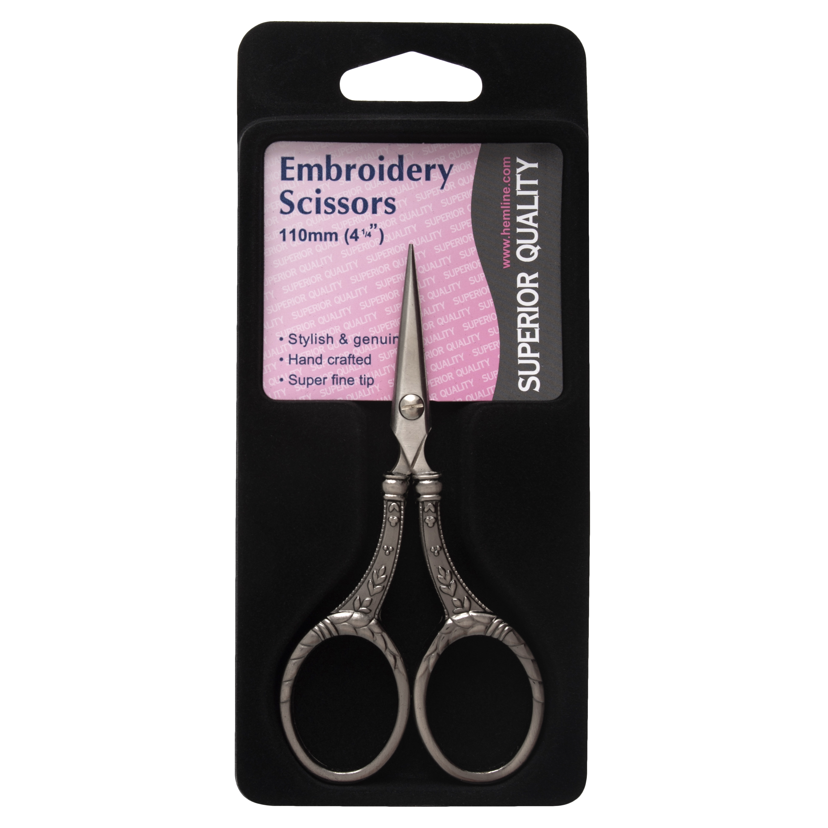 Picture of Scissors: Embroidery: Antique Silver: 11cm/4.25in