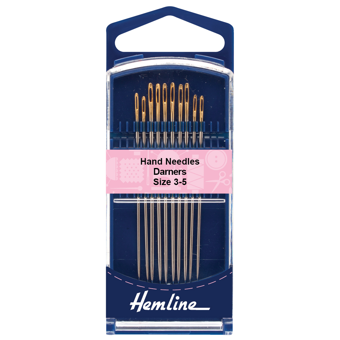 Hand Sewing Needles Premium Darners Size 35 Hemline Groves and