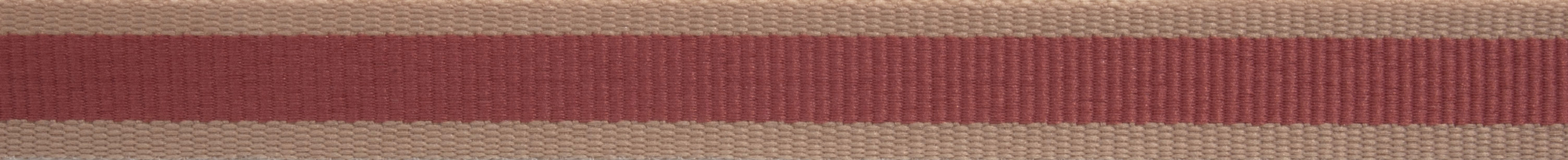 Picture of Ribbon: Oatmeal Stripe: 4m x 15mm: Dusky Pink