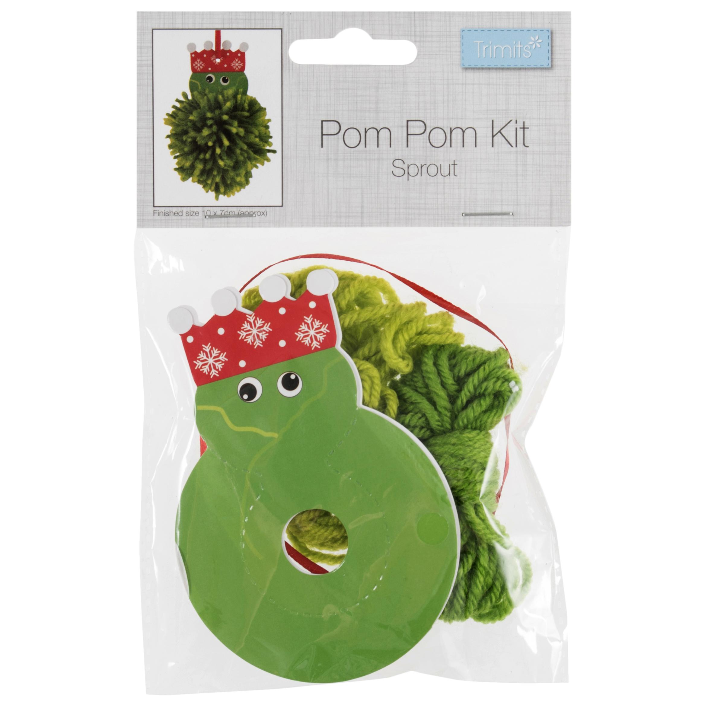 Picture of Pom Pom Decoration Kit: Christmas: Sprout: Pack of 1