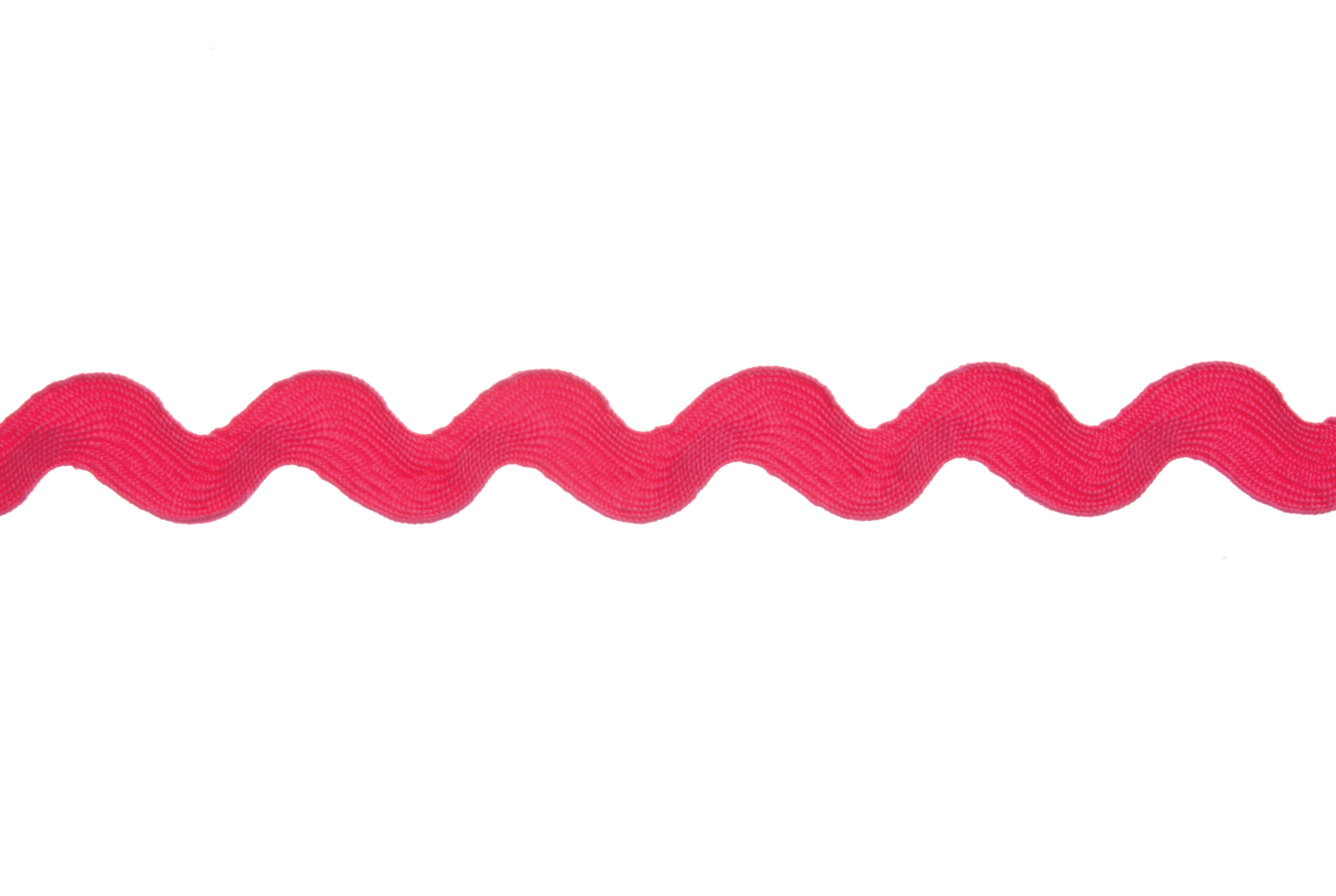 Trim Ric Rac Polyester 25m x 22mm Cerise Essential Trimmings