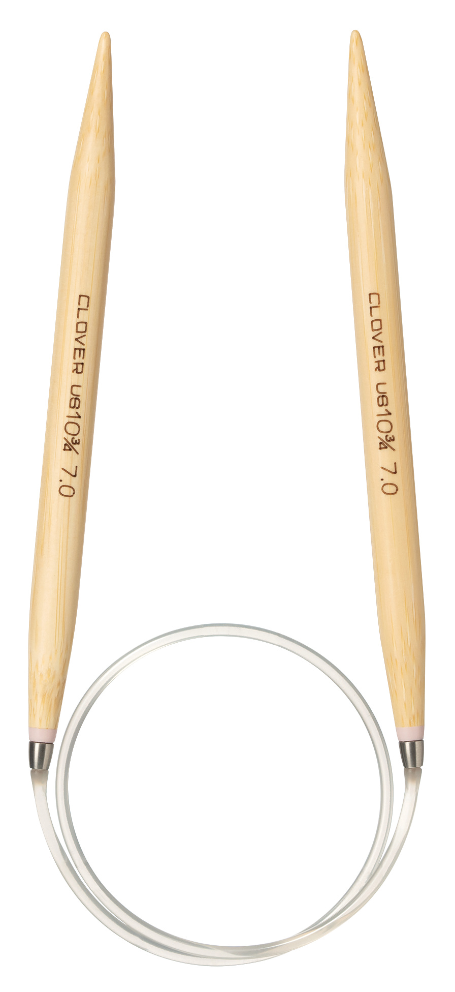 Aiguilles Circulaires Bambou Clover 40cm 4.00mm - Qualité Takumi Pour Tricot