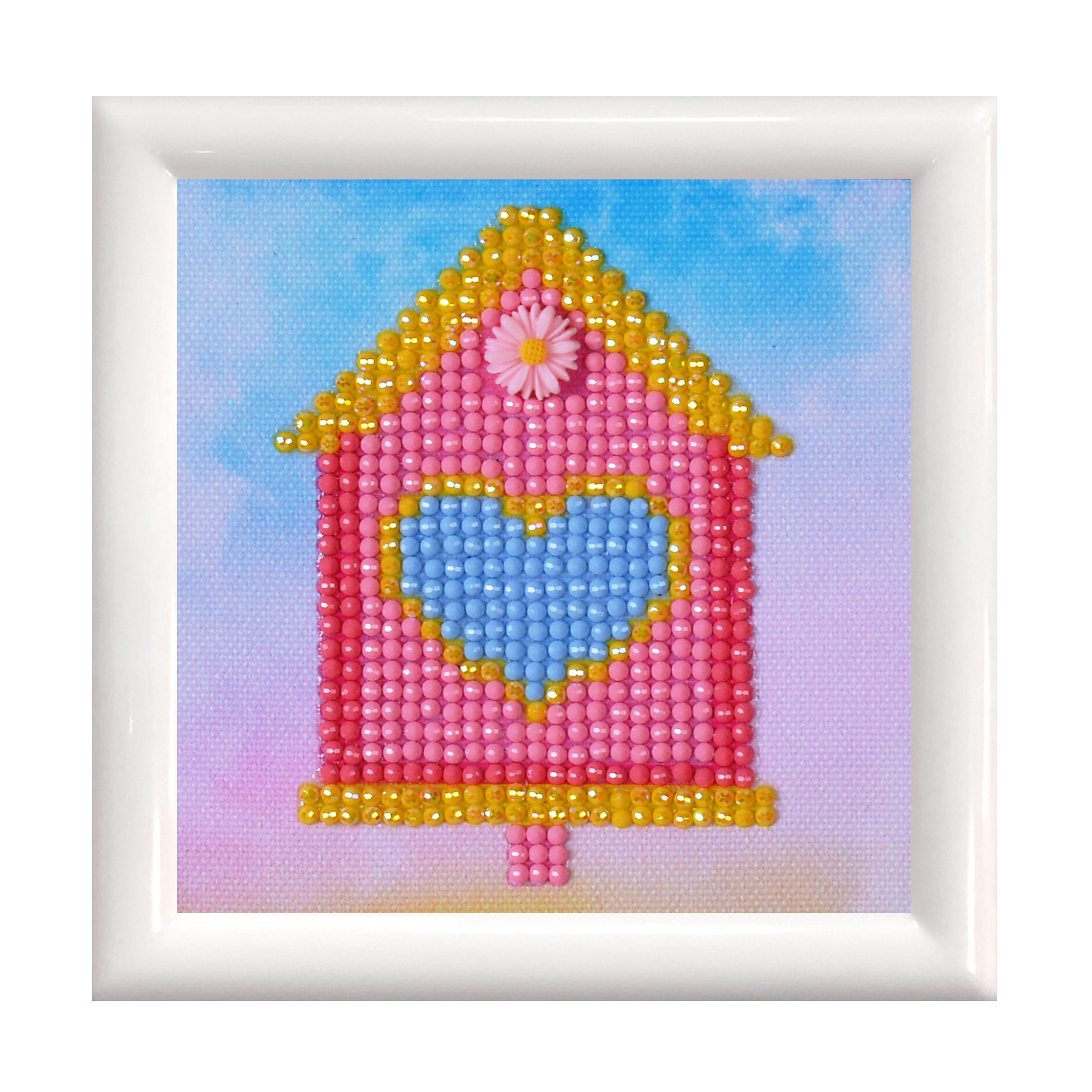Picture of Diamond Painting Kit: Home Sweet Home: with Frame