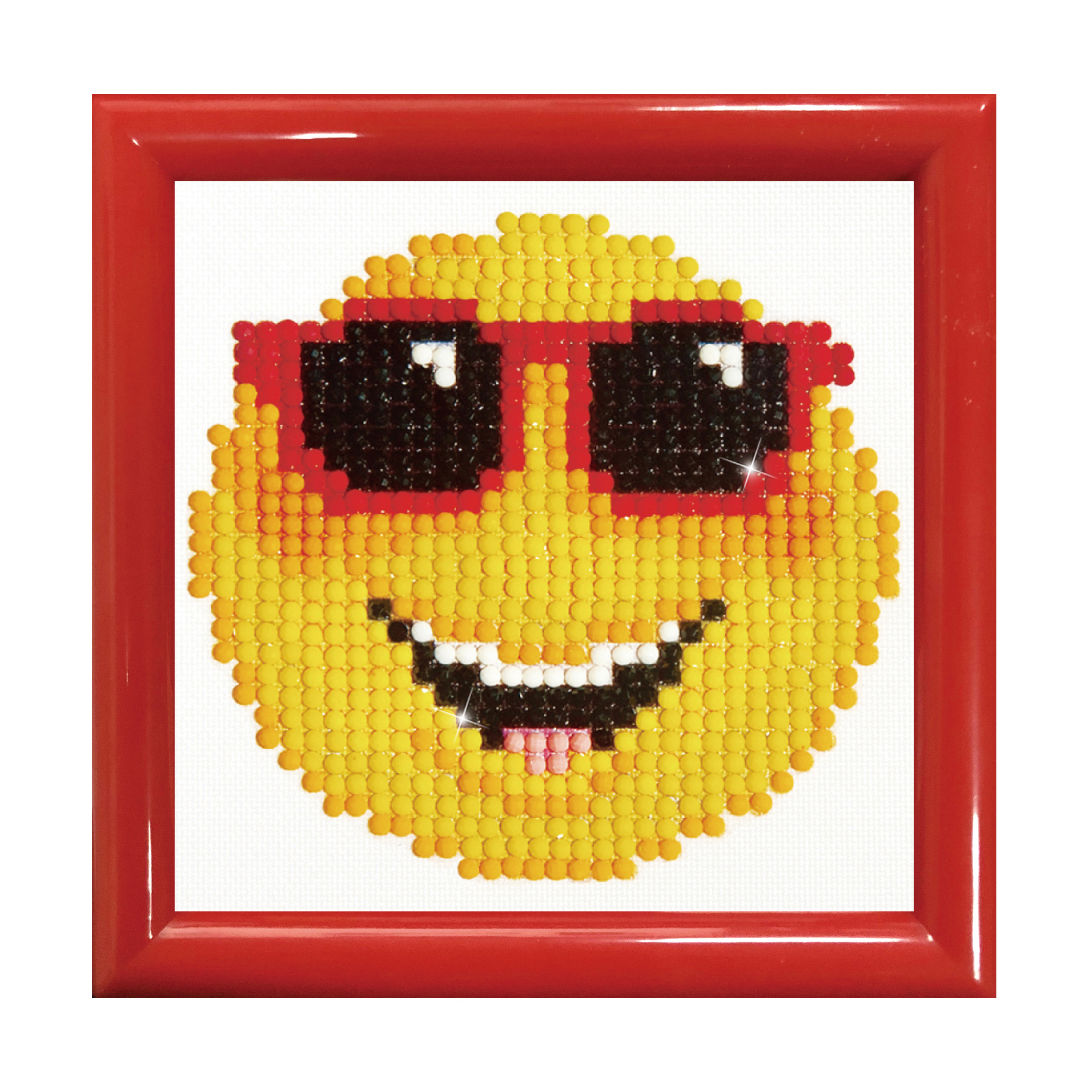 Picture of Diamond Painting Kit: Smiling Face: with Frame