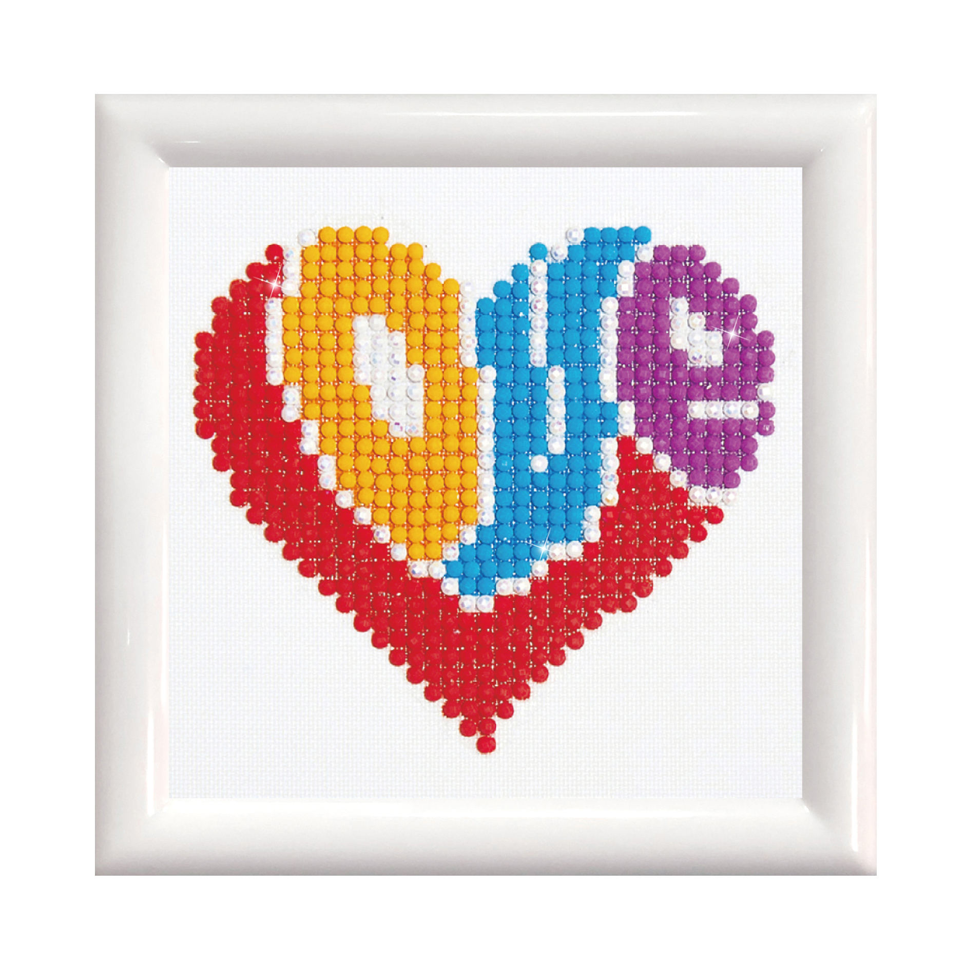 Picture of Diamond Painting Kit: Love: with Frame