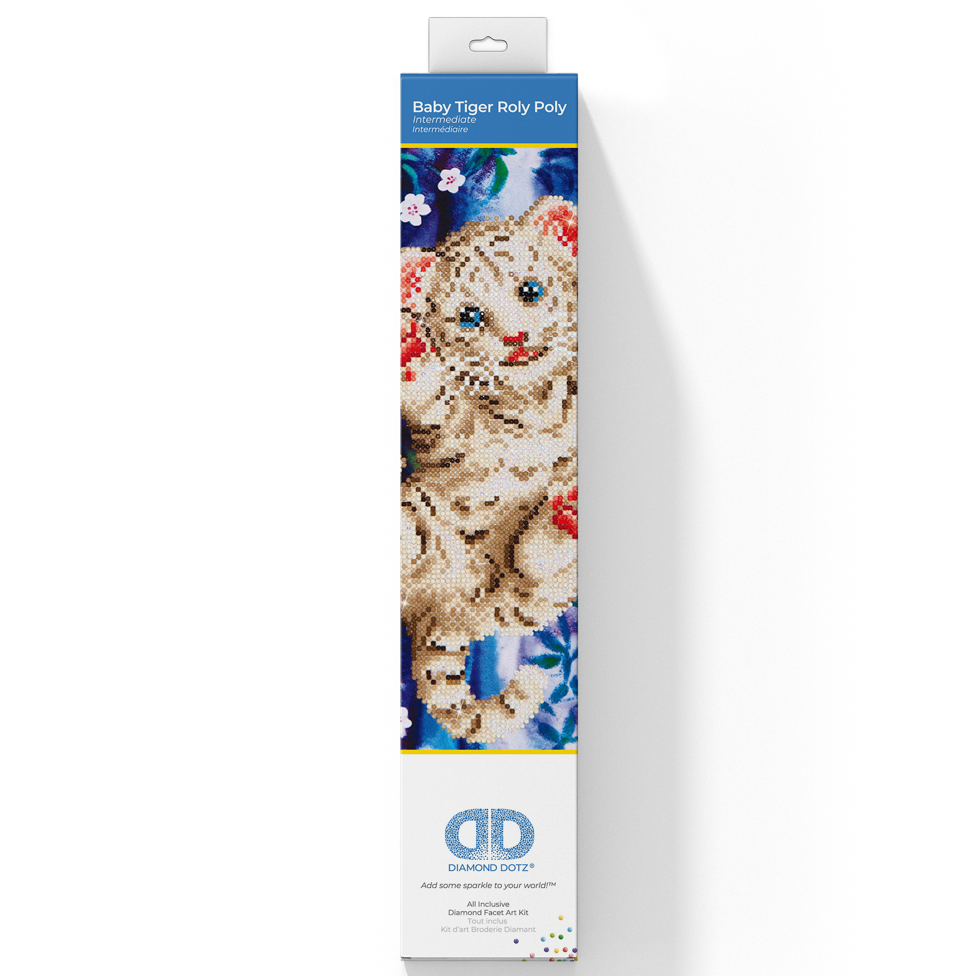 Diamond Painting Kit: Baby Tiger Roly Poly - Diamond Dotz® - Groves and ...