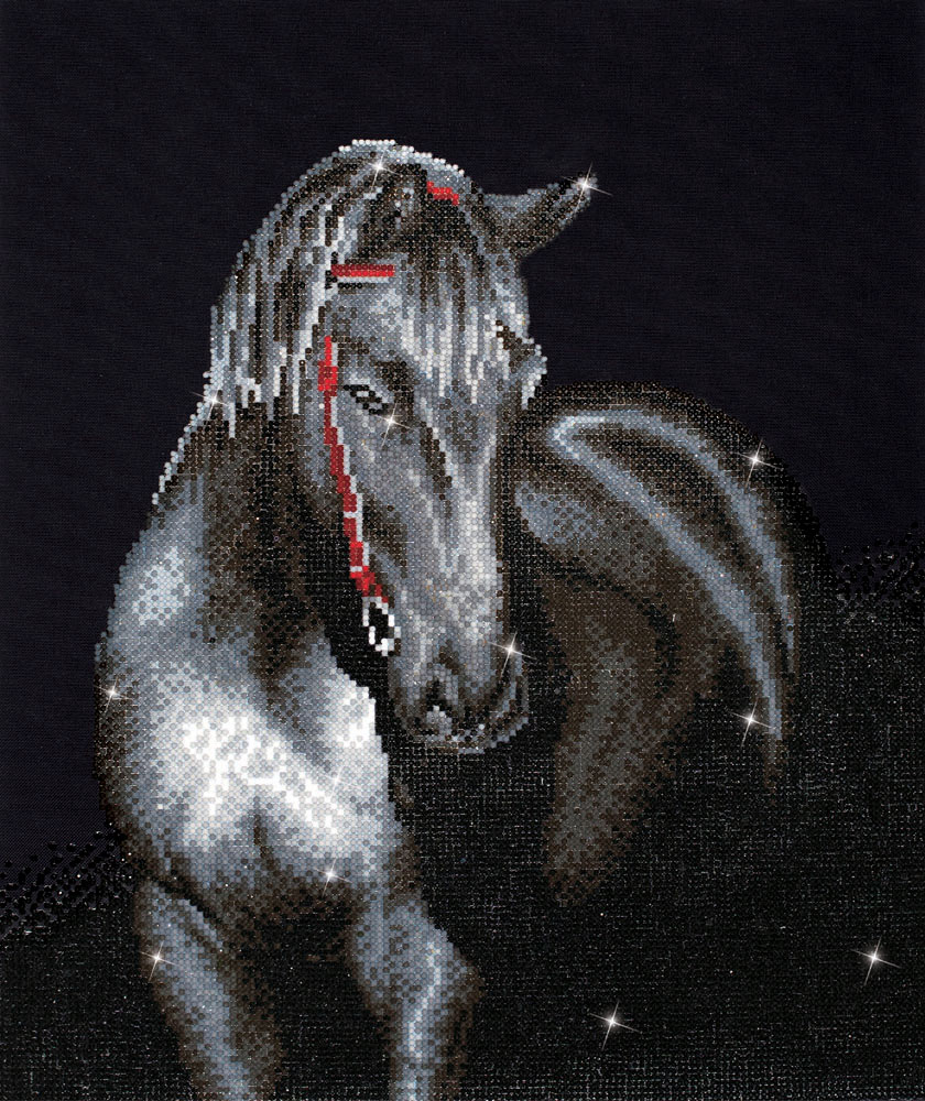 Picture of Diamond Painting Kit: Midnight Stallion