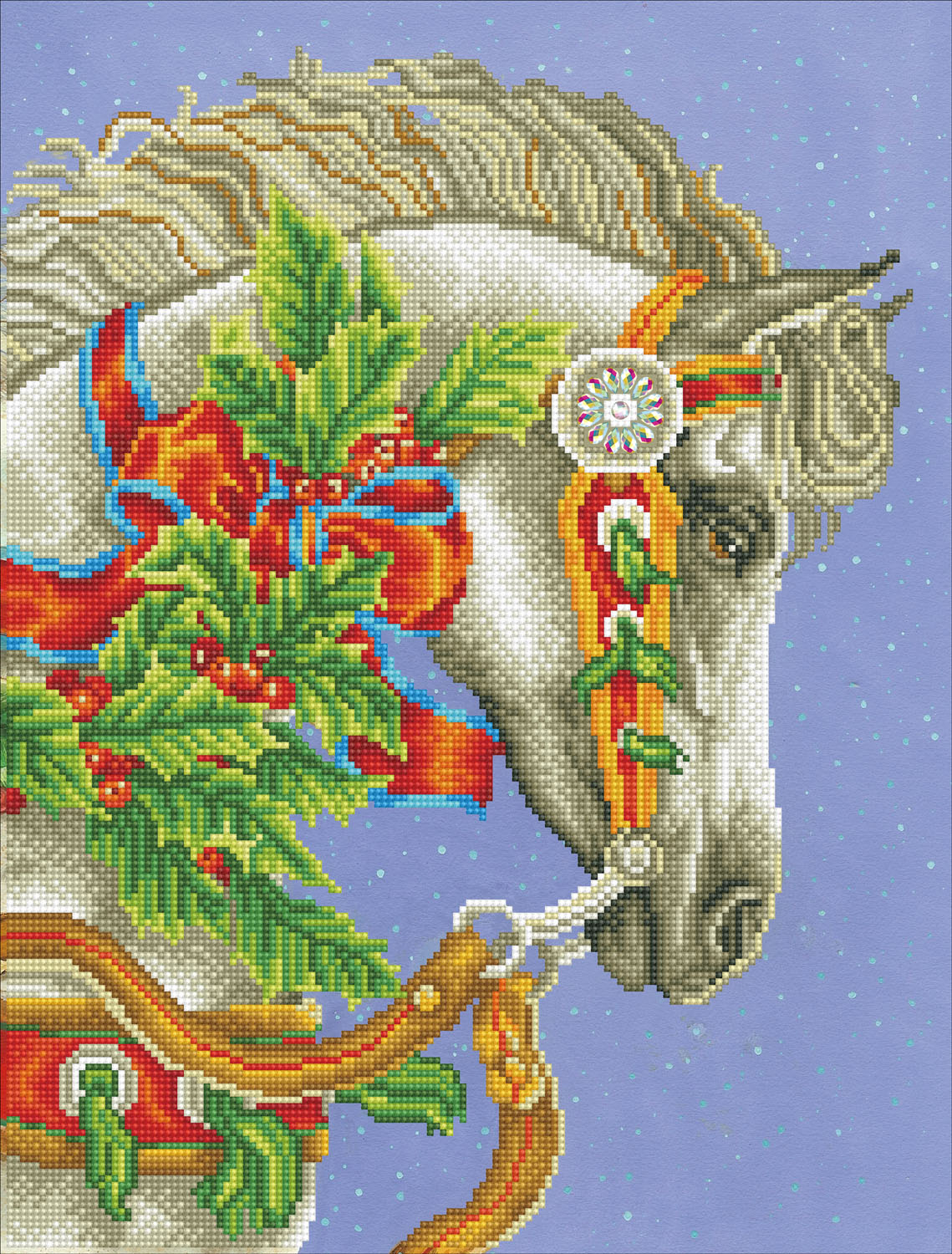 Picture of Diamond Painting Kit: Festive Canter