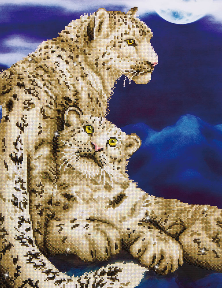 Picture of Diamond Painting Kit: Snow Leopards