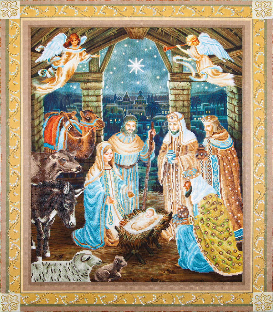 Diamond Painting Kit Nativity Scene Diamond Dotz® Groves and Banks