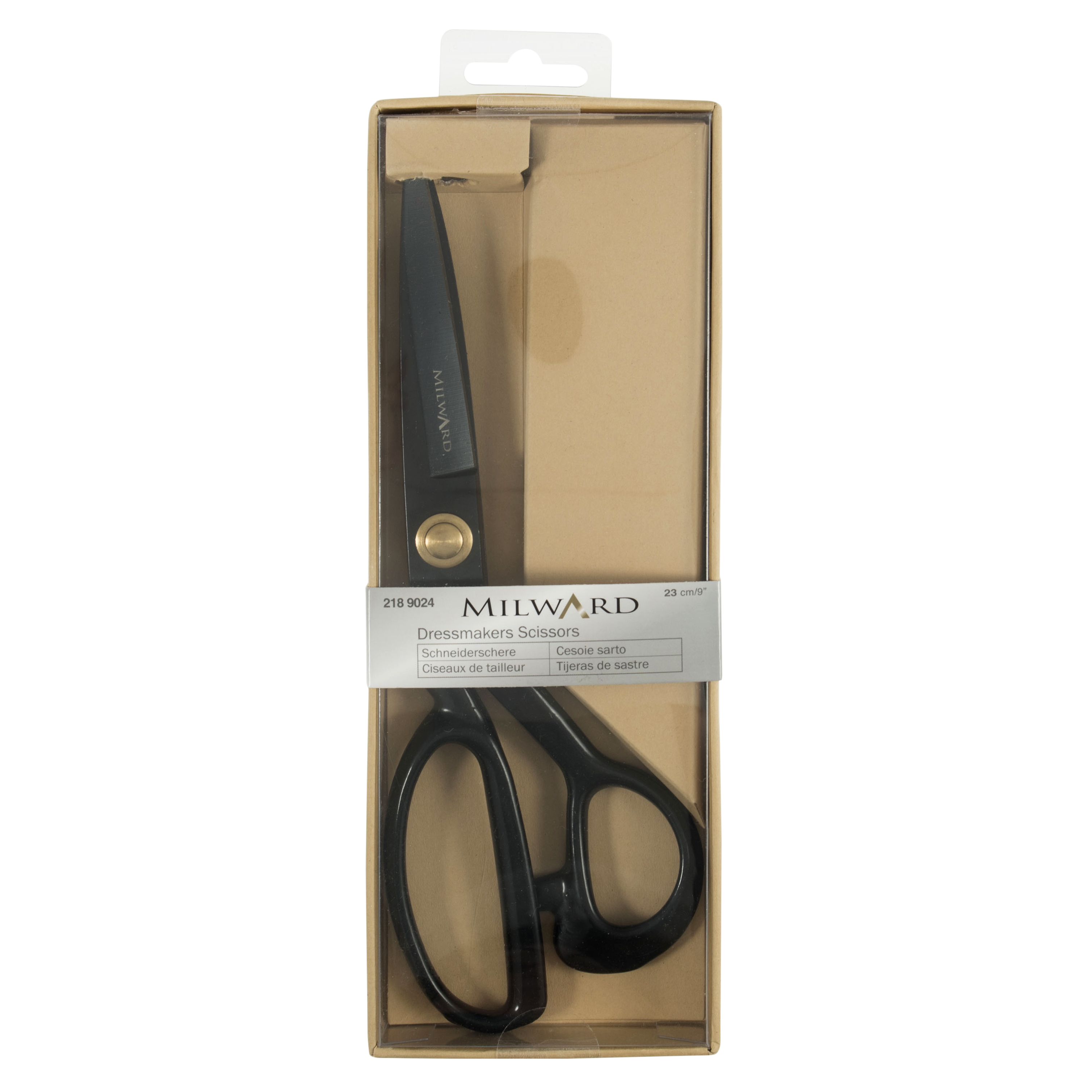 Milward Dressmakers Schaar Gift Set - 23 Cm Kleermakersschaar + 10 Cm Draadknipsel Zwart