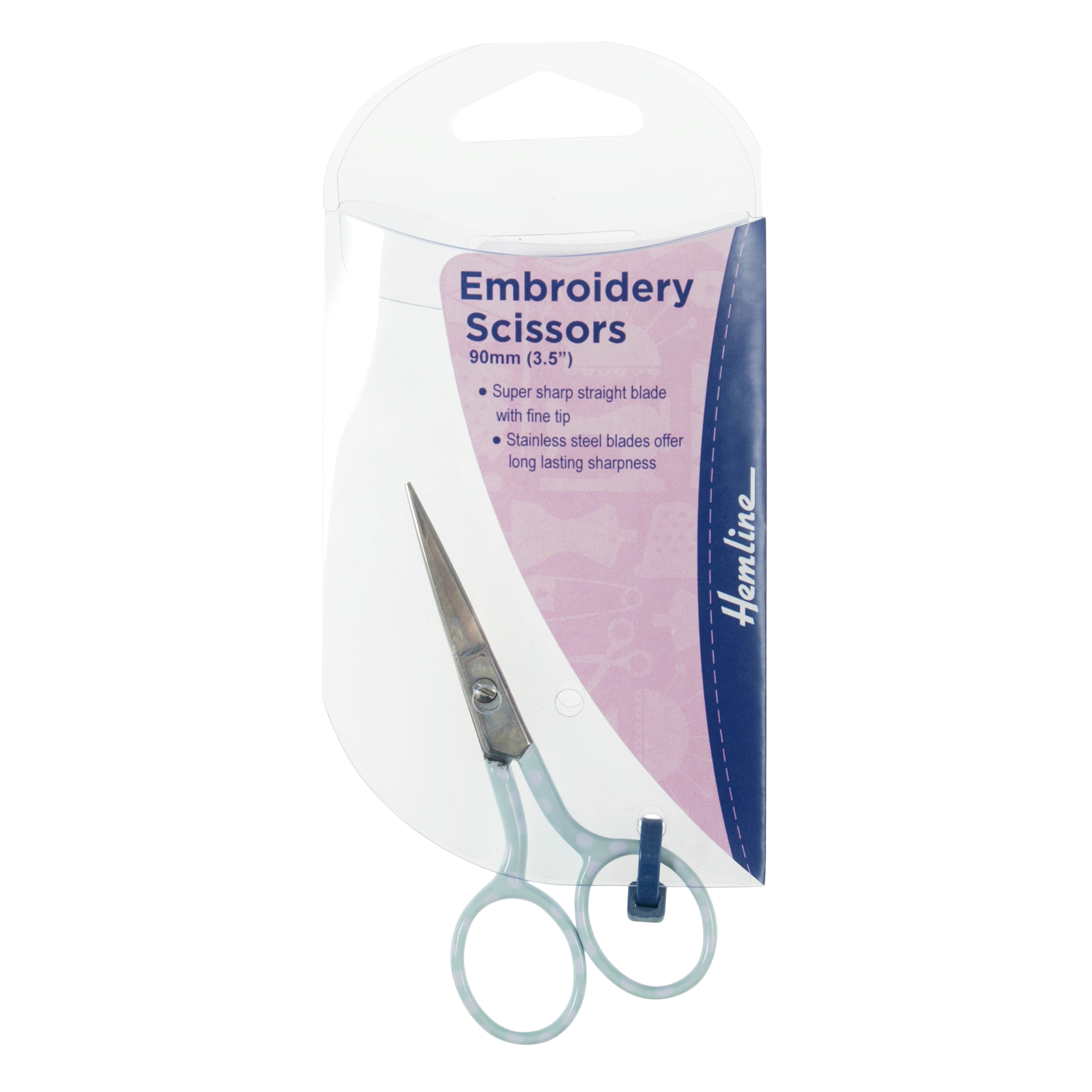 Picture of Scissors: Polka Dot: 9cm or 3.5in: Blue