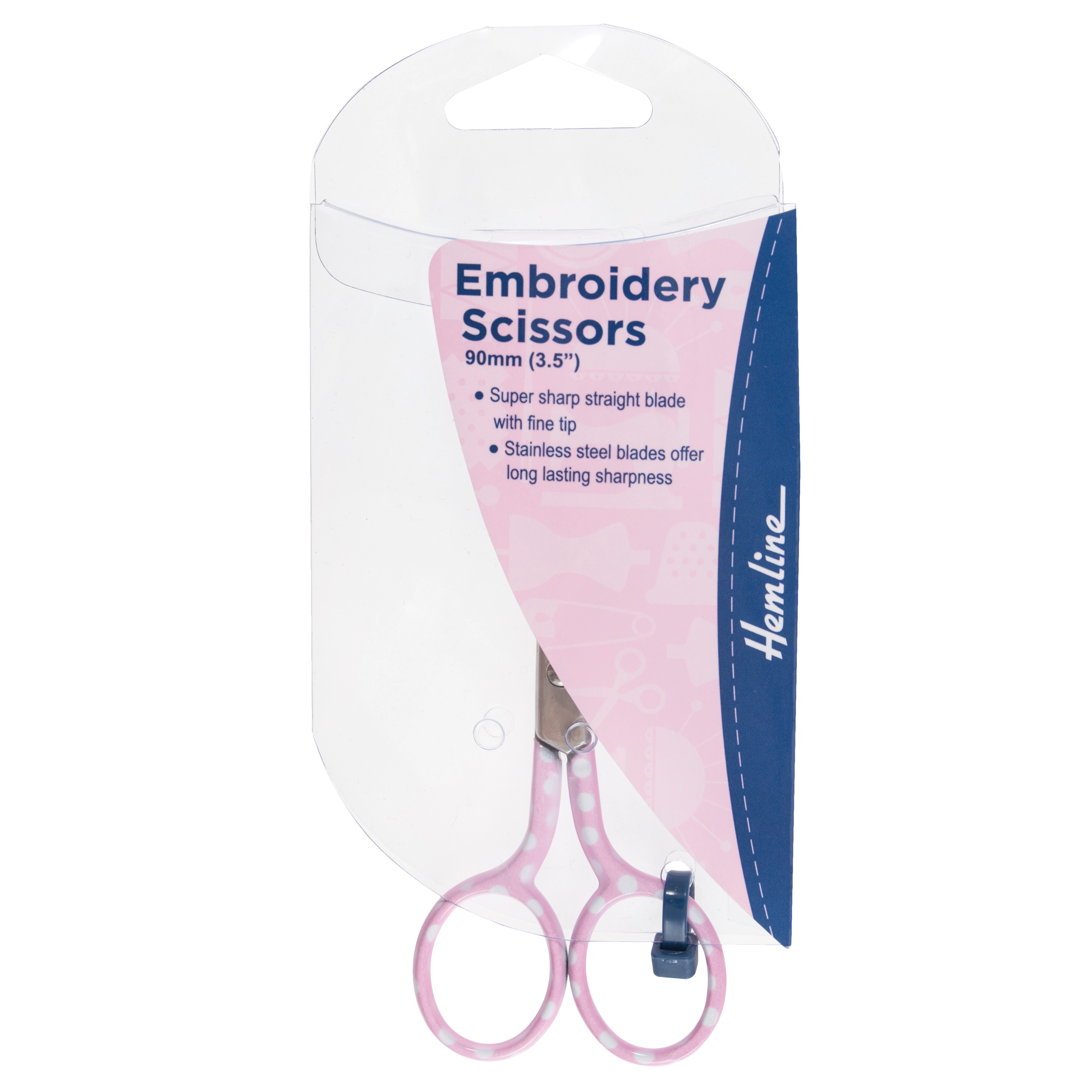 Picture of Scissors: Polka Dot: 9cm or 3.5in: Pink