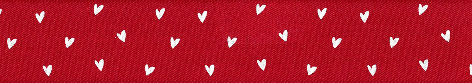 Picture of Ribbon: Scatter Heart: 20m x 25mm: Pink