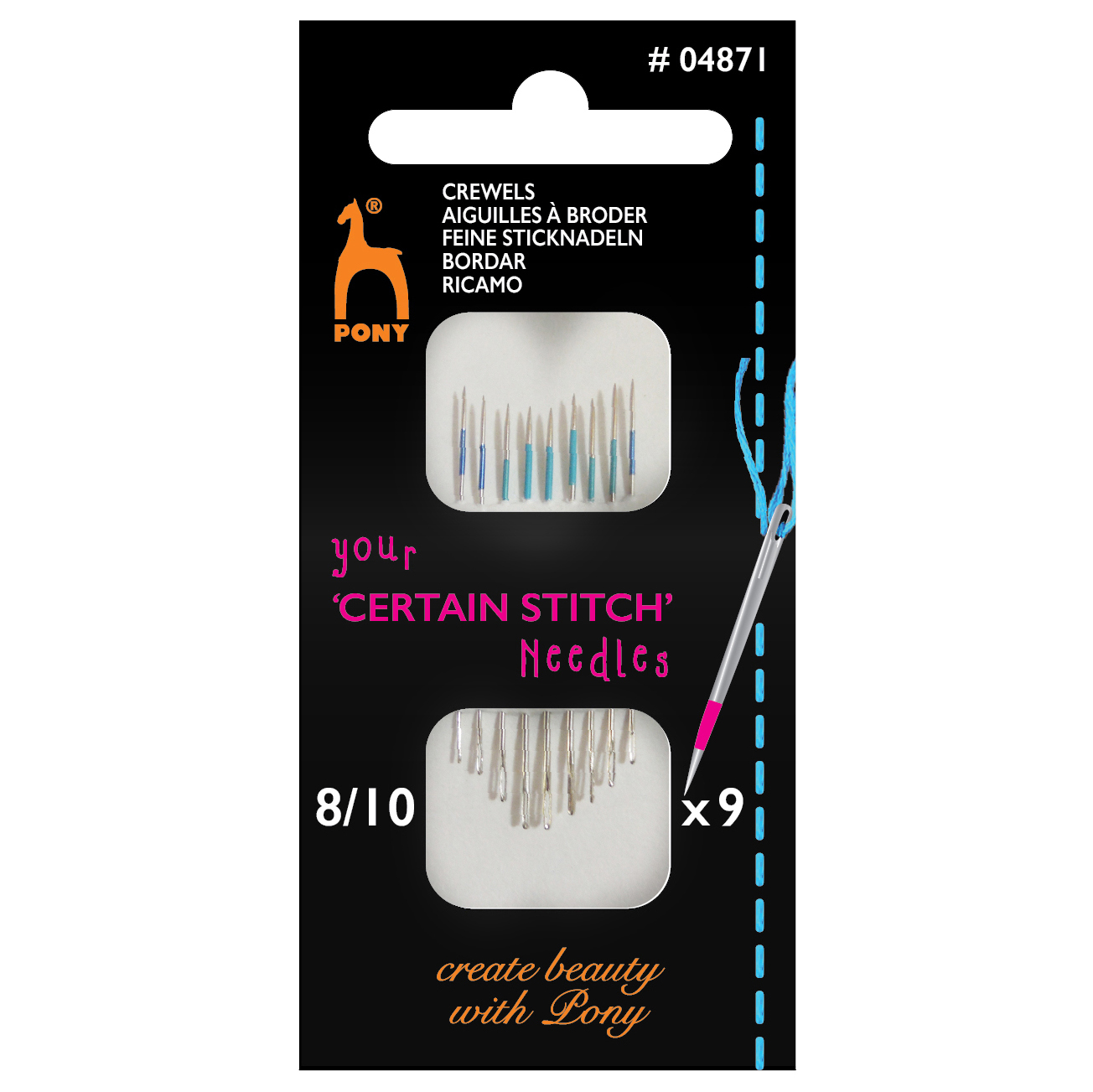 Picture of Hand Sewing Needles: Crewels: Sizes 8-10