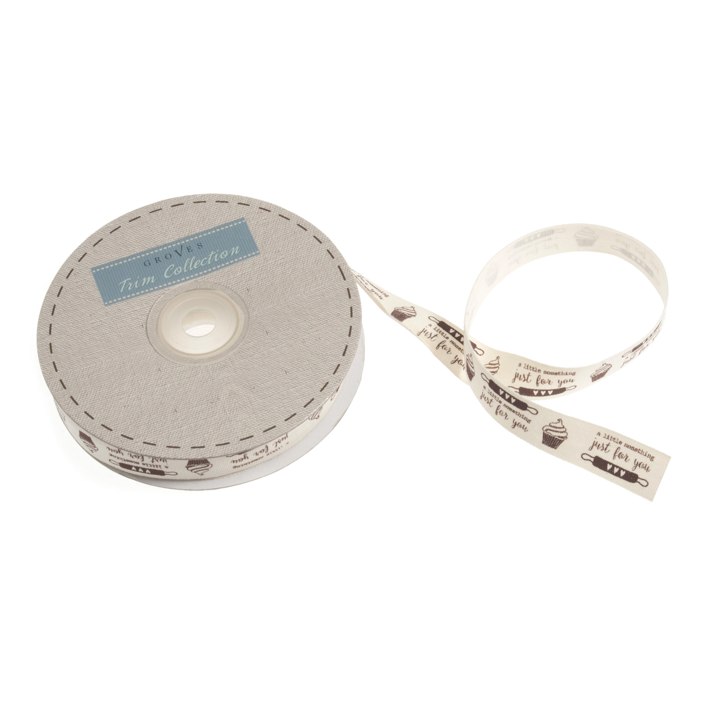 Baking Ribbon 20m x 15mm Baked Just for You Groves Groves and Banks