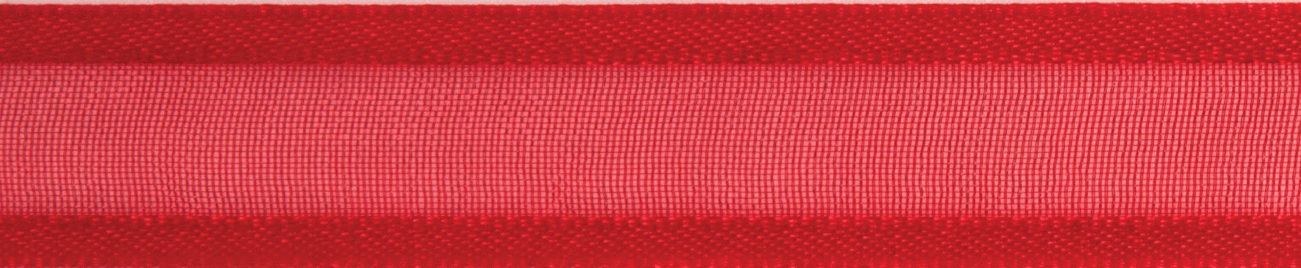 Picture of Ribbon: Organdie with Satin Edge: 4m x 20mm: Red