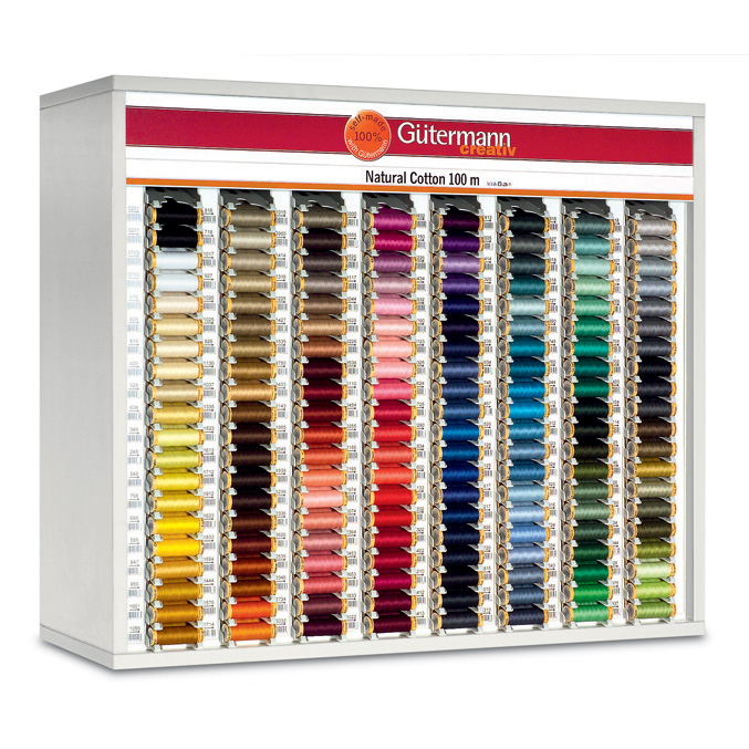 Counter or Top Box Natural Cotton C Ne 50 100m 3 Fill Gutermann Groves and Banks