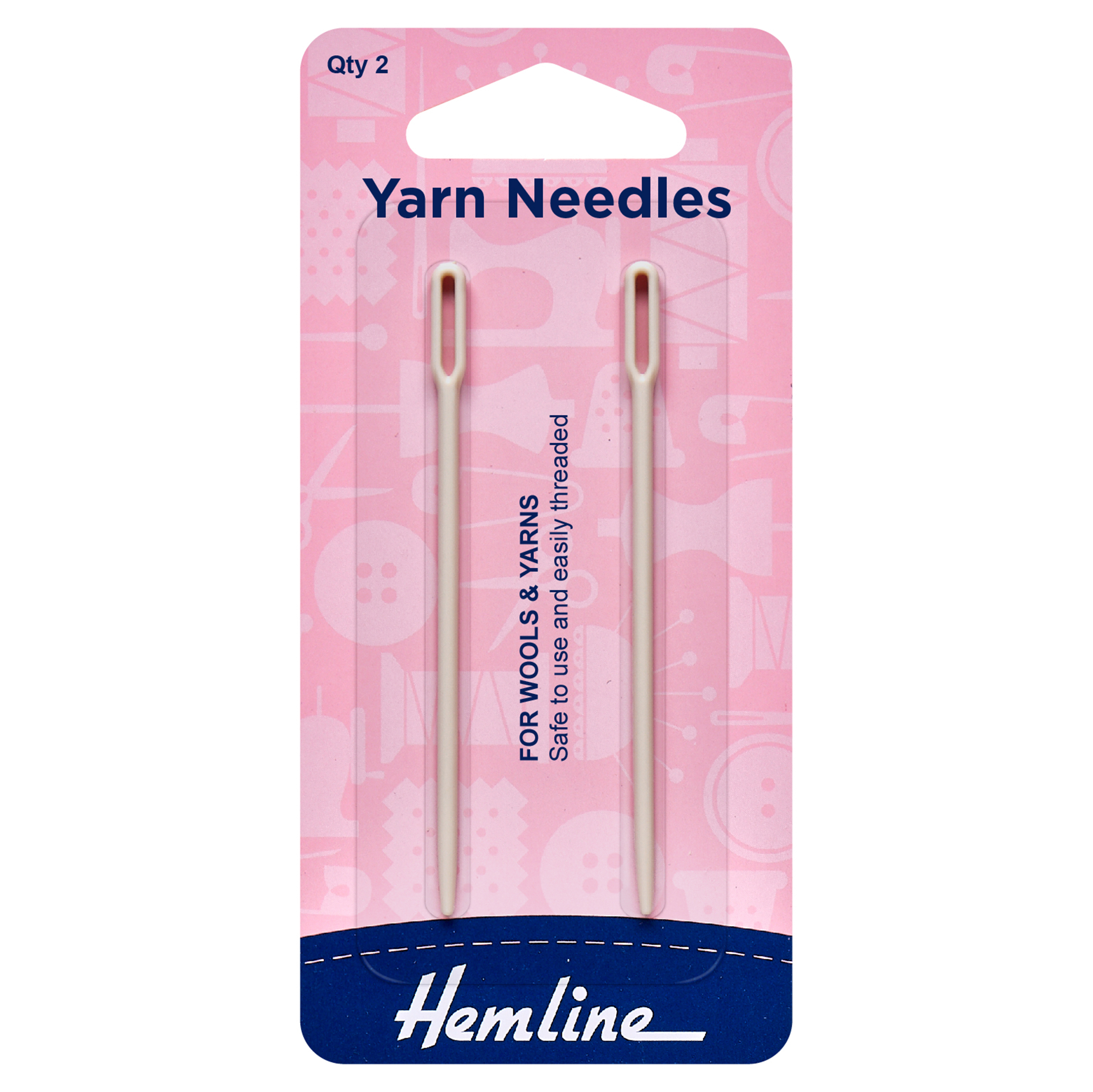 Picture of Hand Sewing Needles: Wool & Yarn: Plastic: 2 Pieces