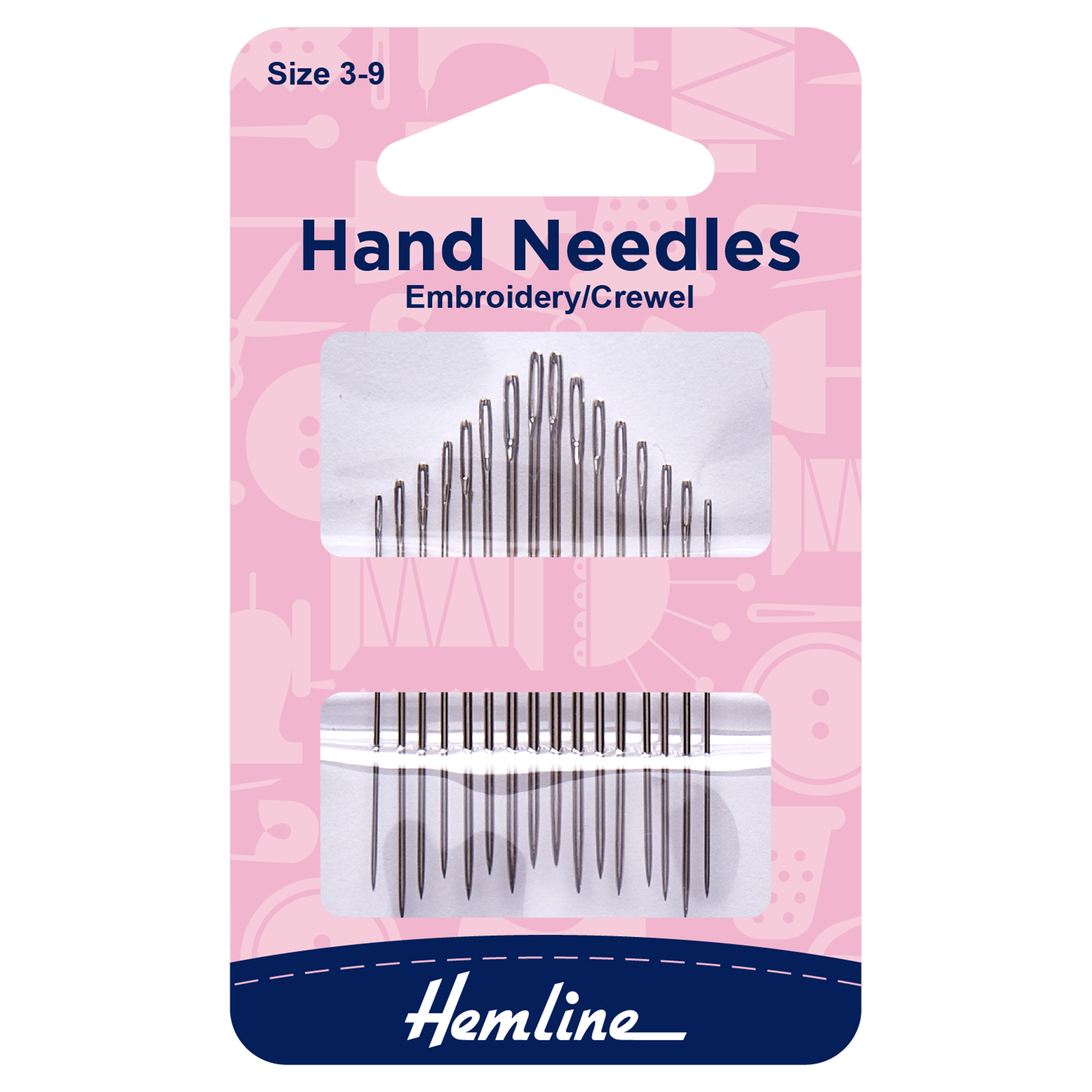Picture of Hand Sewing Needles: Embroidery/Crewel: Size 3-9: 16 Pieces