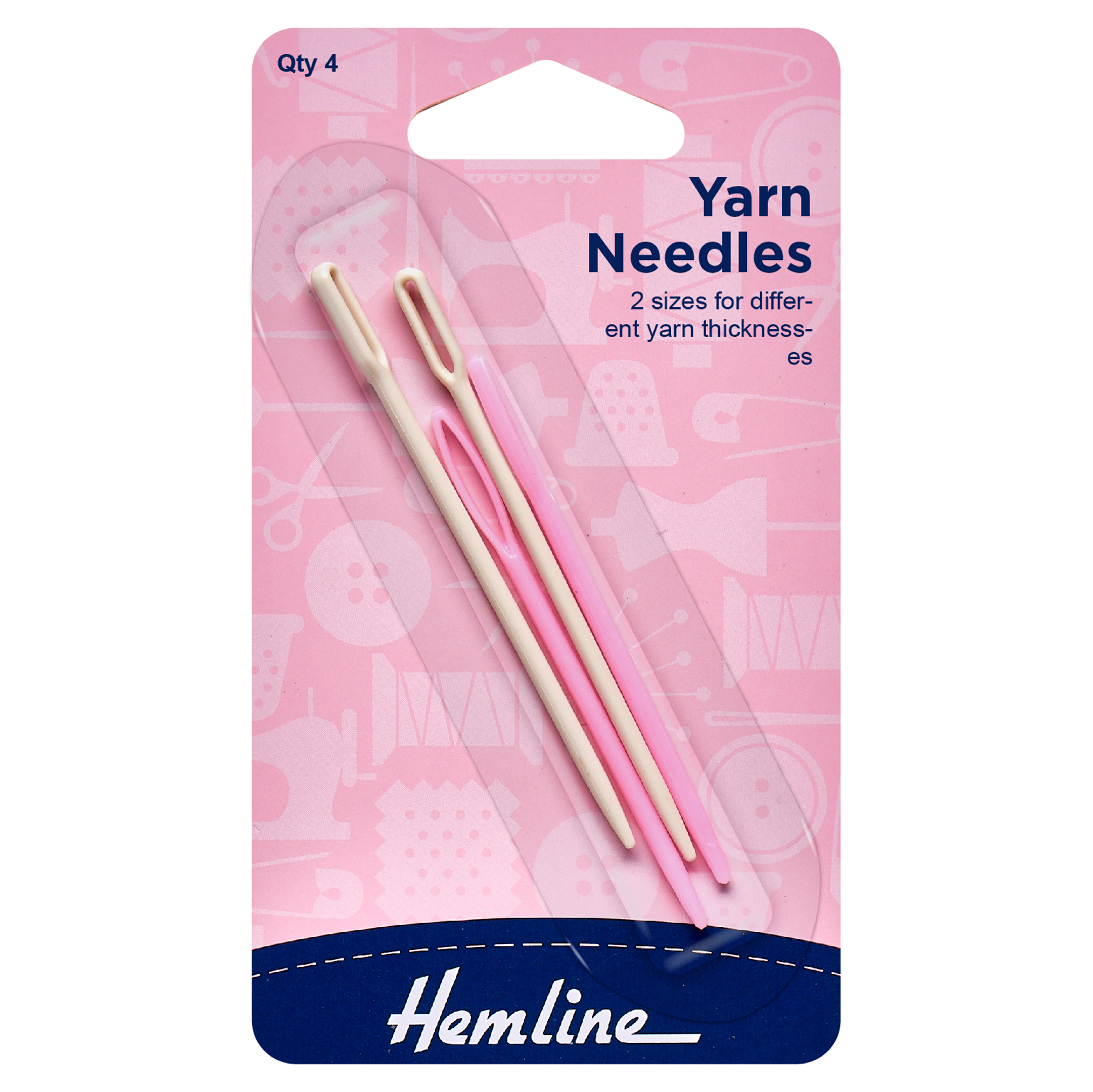 Hand Sewing Needles: Wool & Yarn: Plastic: 4 Pieces - Hemline - Groves and  Banks