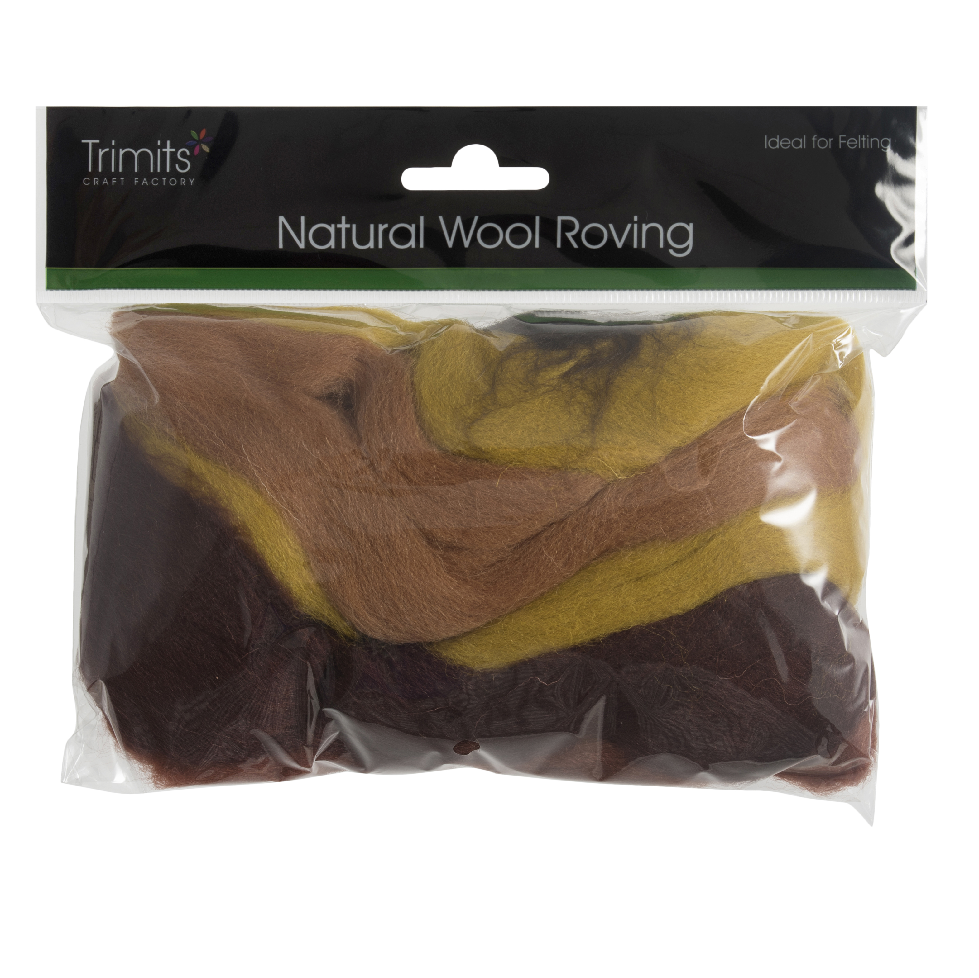 Natural Wool Roving: 50g: Assorted Autumn - Trimits - Groves and Banks