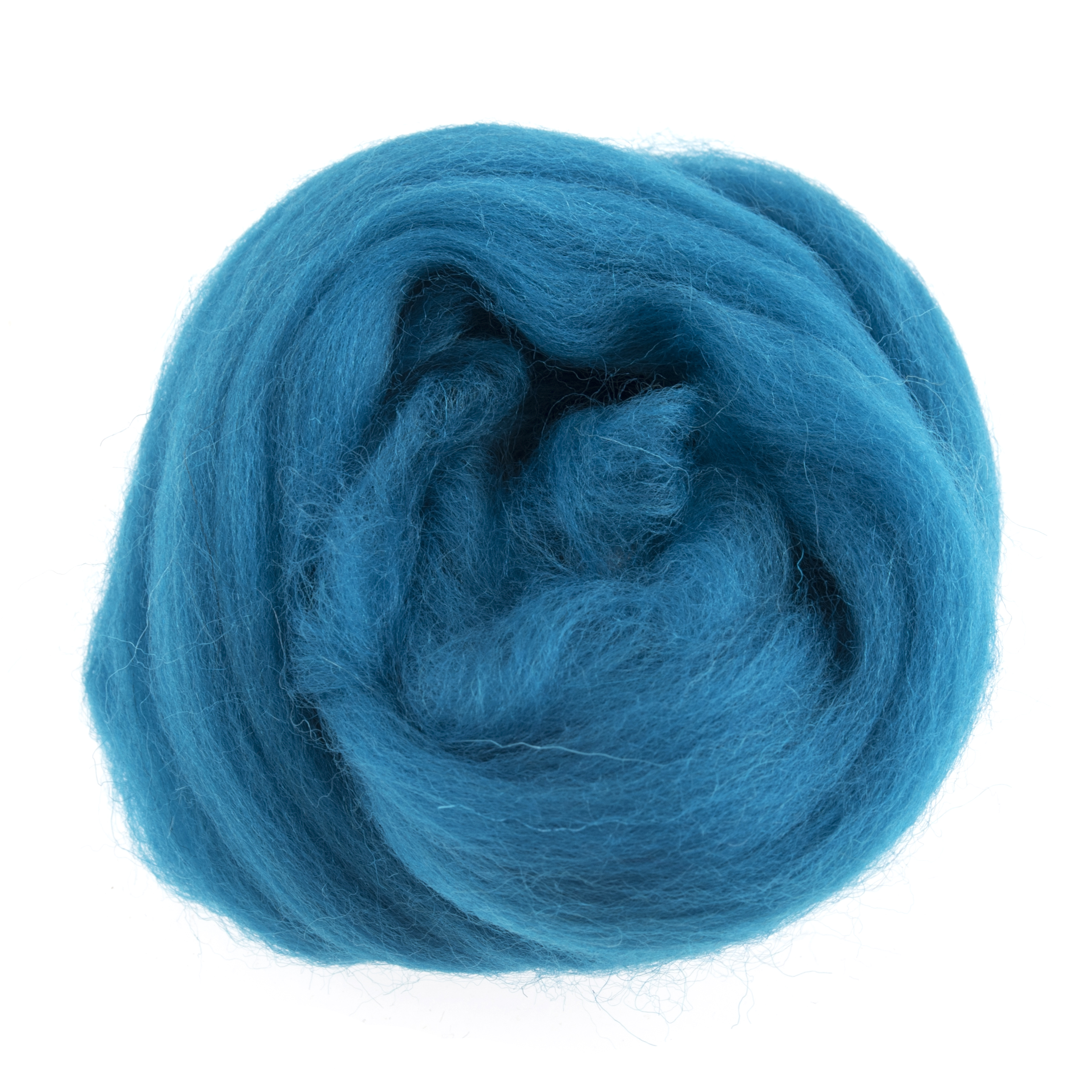 Picture of Natural Wool Roving: 10g: Turquoise