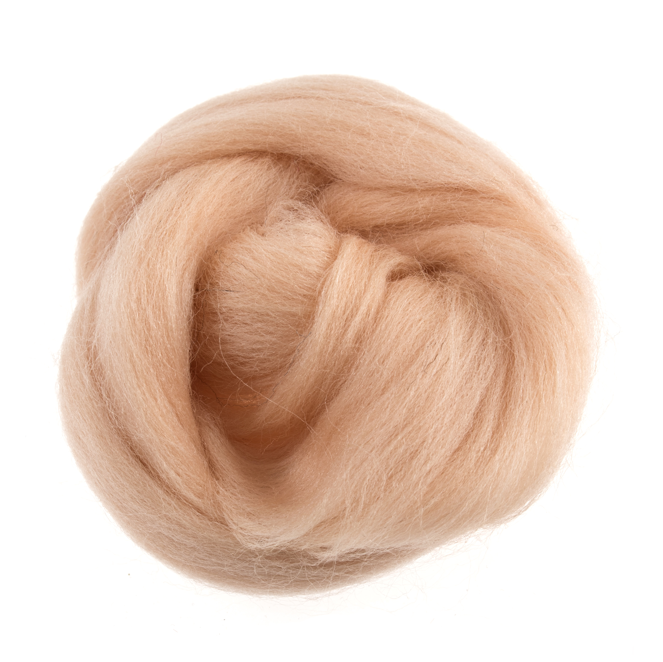 Picture of Natural Wool Roving: 10g: Peach