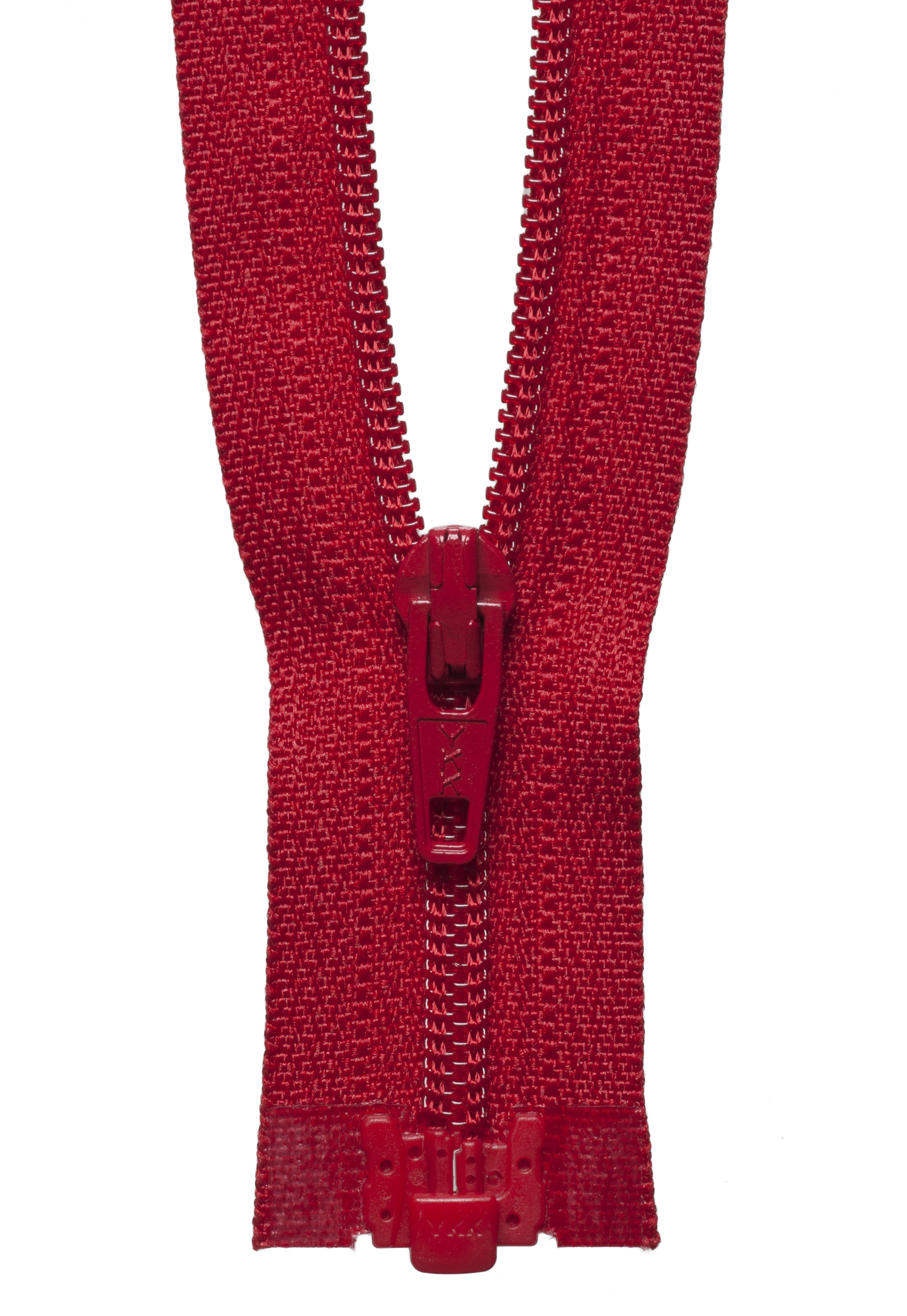 Picture of Light-Weight Open End Zip: 30cm: Red