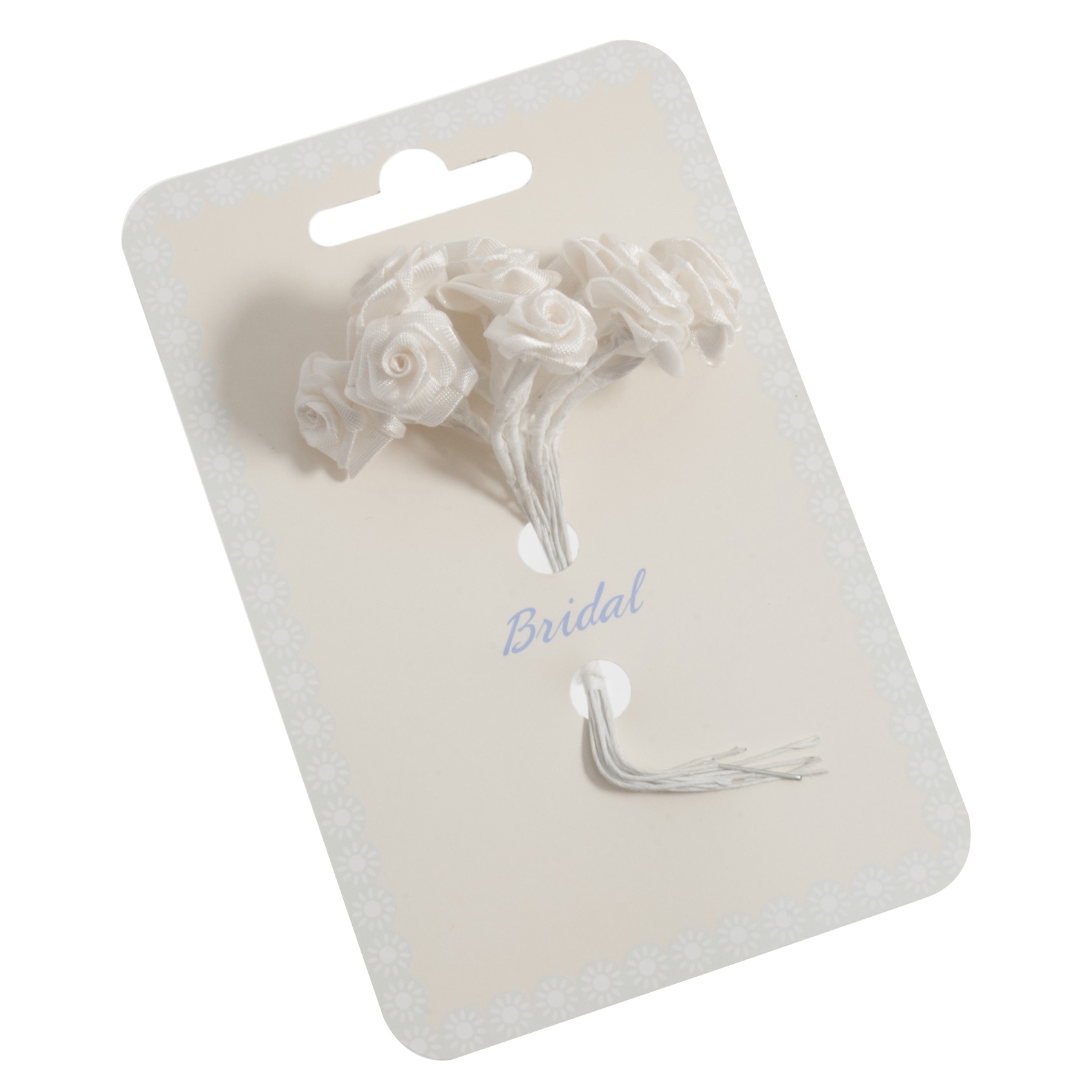 Picture of Ribbon Rose: 15mm: Pack of 12: Cream