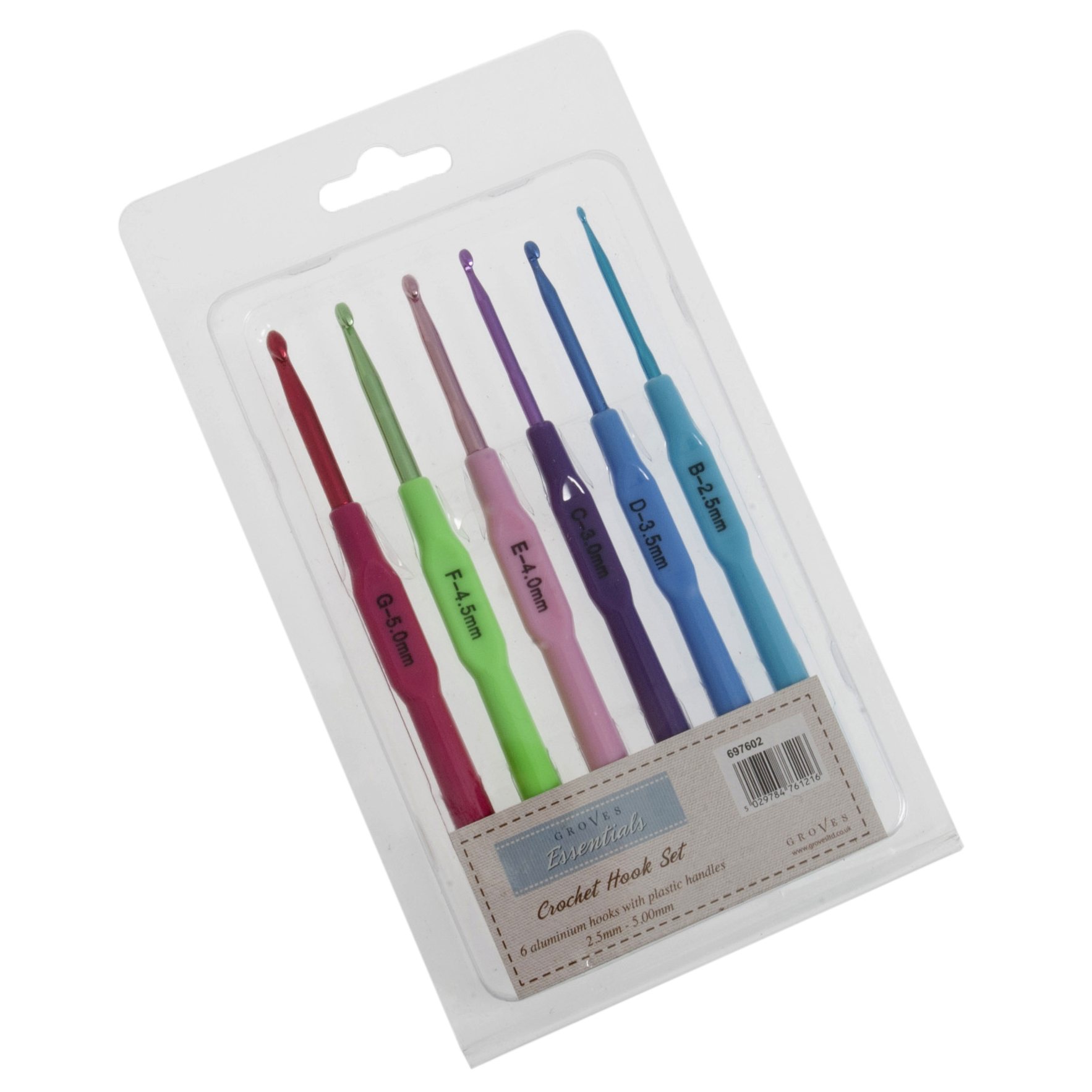Crochet Hook Set (6 Piece) - Groves - Groves and Banks