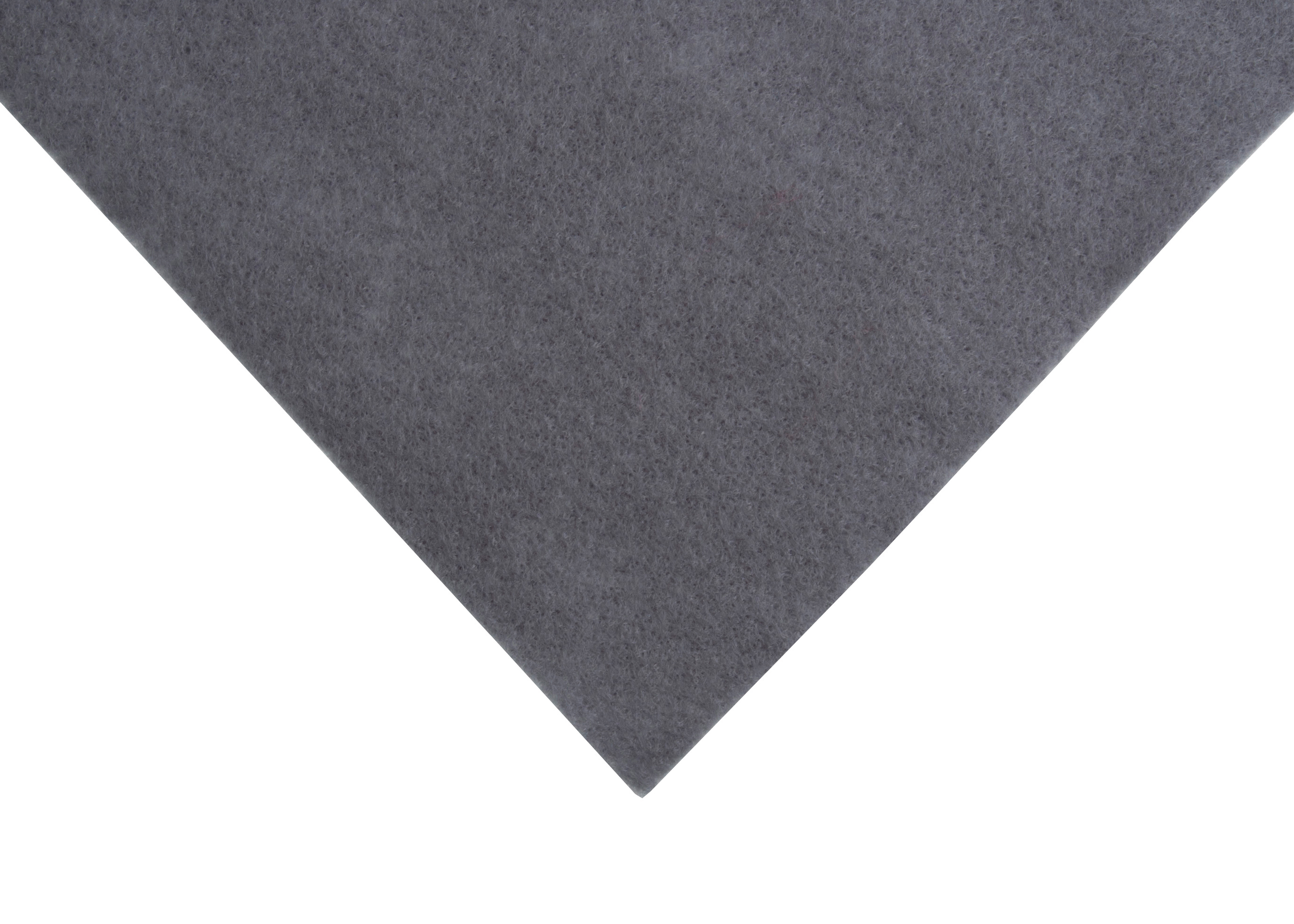 Felt Wool and Viscose Roll 5m x 90cm Steel Grey Trimits Groves