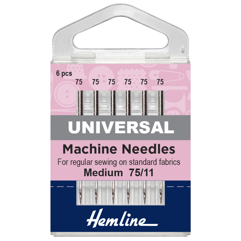 Picture of Sewing Machine Needles: Universal: Fine/Medium 75(11): 6 Pieces