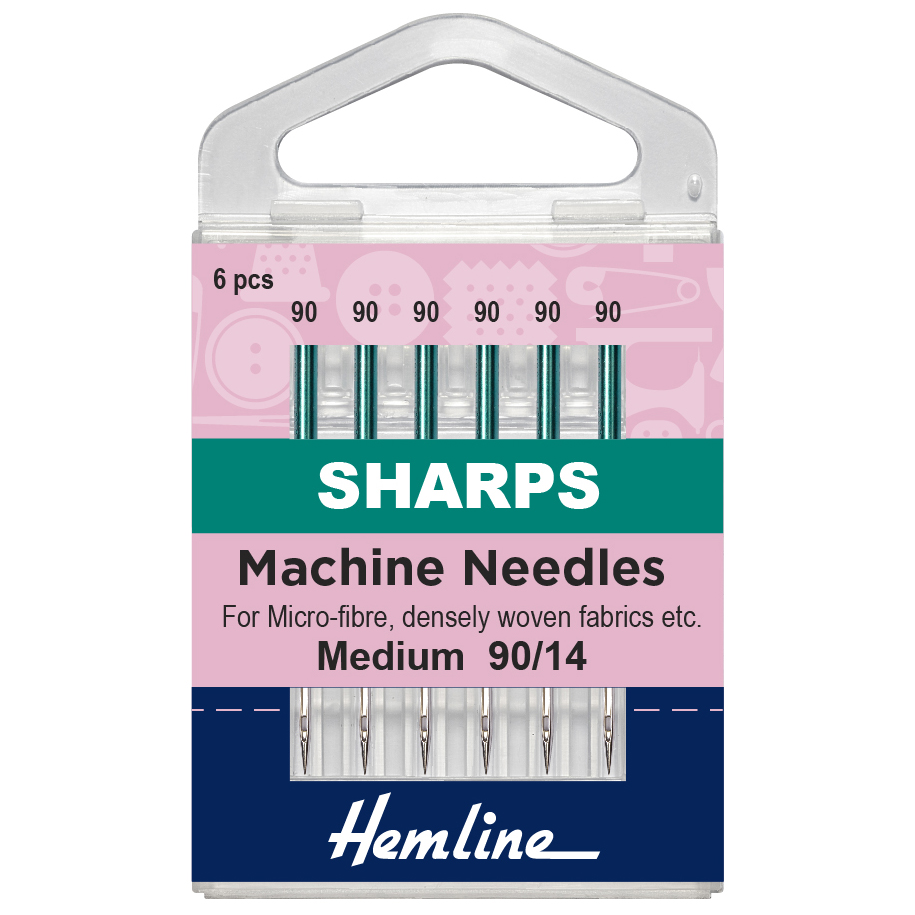 Sewing Machine Needles SharpsMicro Heavy 90(14) 6 Pieces Hemline
