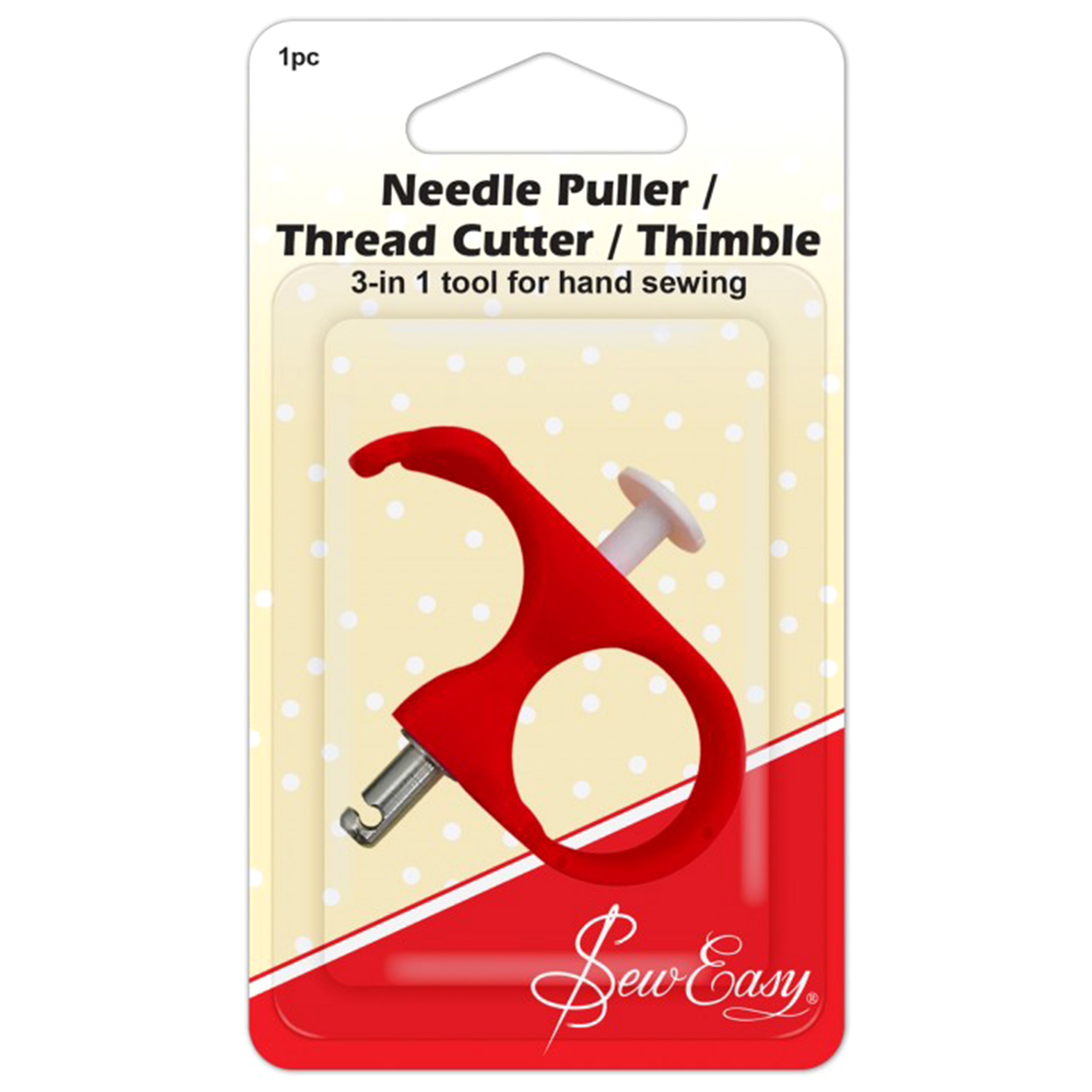 3-in-1 Thimble-Cutter-Puller Tool - Sew Easy - Groves and Banks