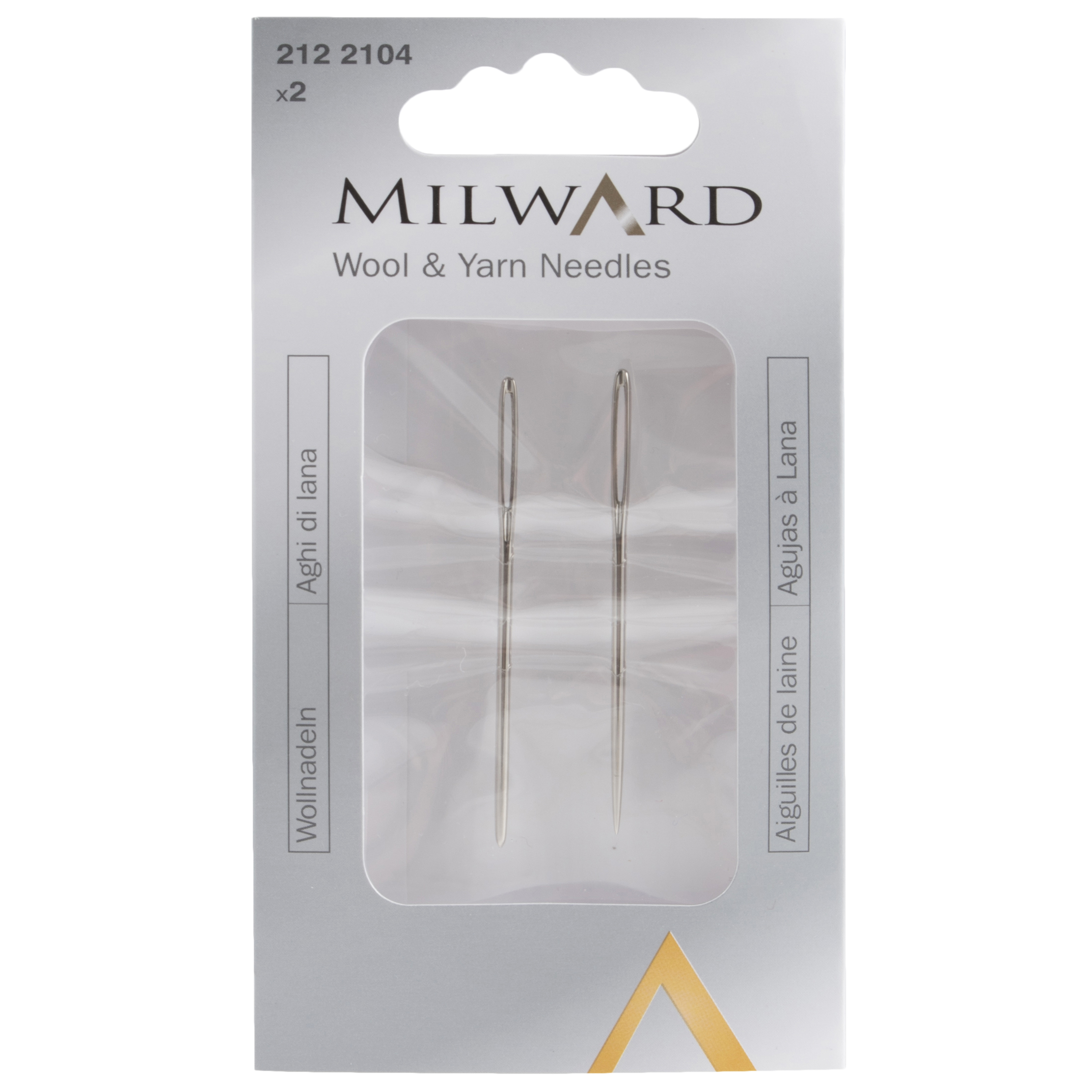 Picture of Hand Sewing Needles: Wool & Yarn: Metal: 2 Pieces