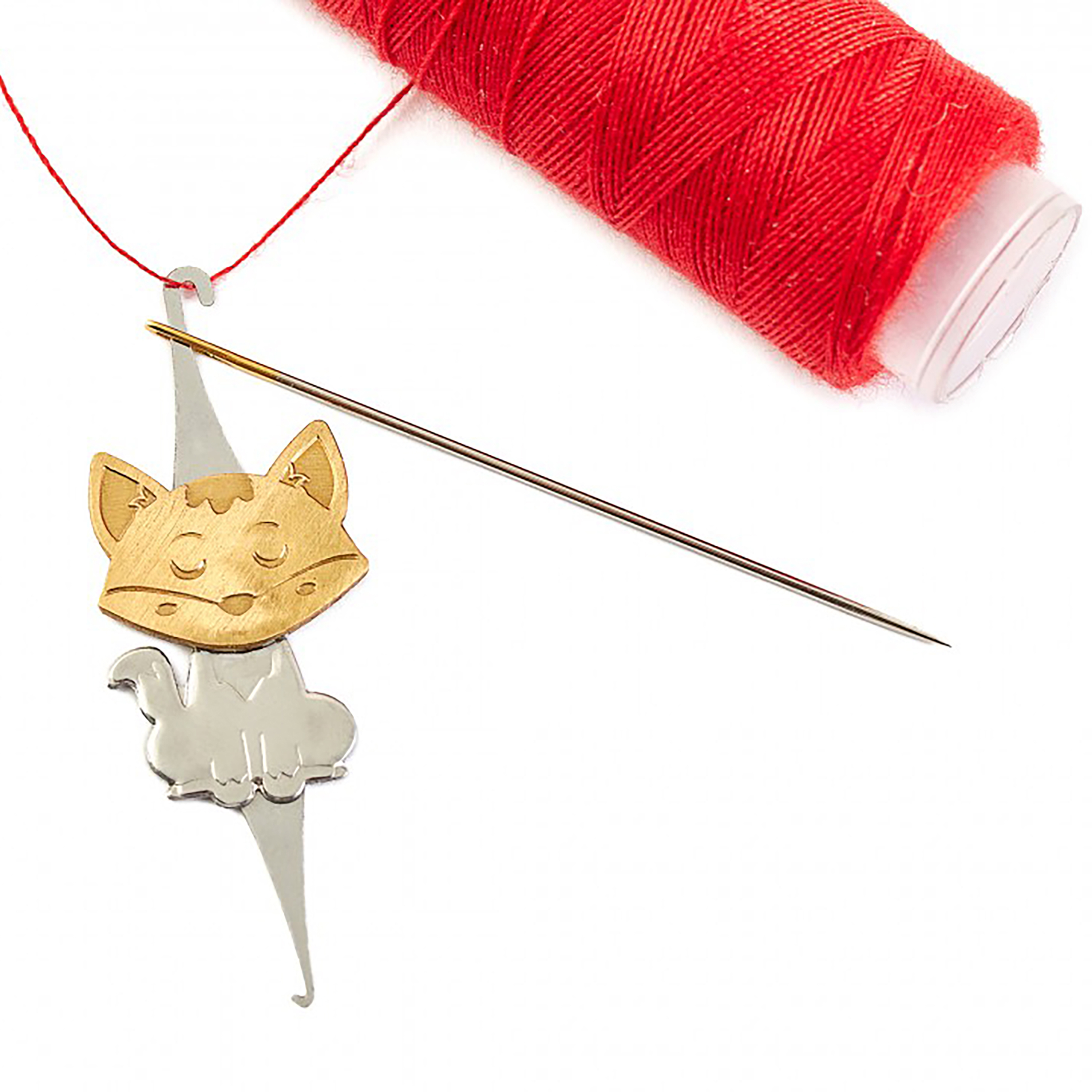 Counter Display Unit Metal Needle Threader Smart Fox 20 Pieces Sew