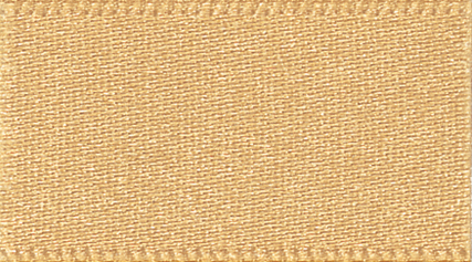 Picture of Ribbon: Double Faced Satin: 20m x 10mm: Honey Gold