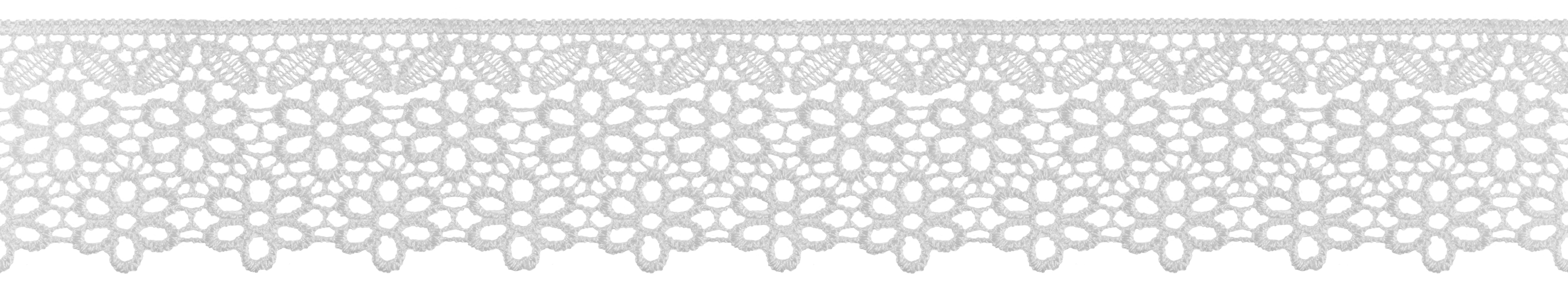 Trim Lace Guipure 13.7m x 55mm White Trimits Groves and Banks