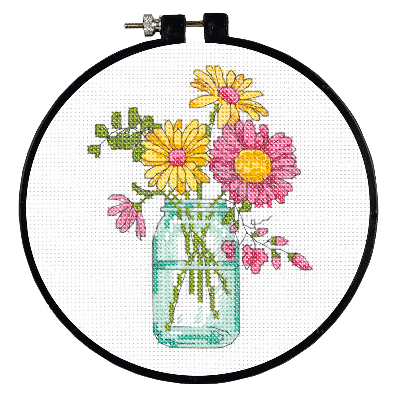 Using an Embroidery Hoop for Counted Cross Stitch