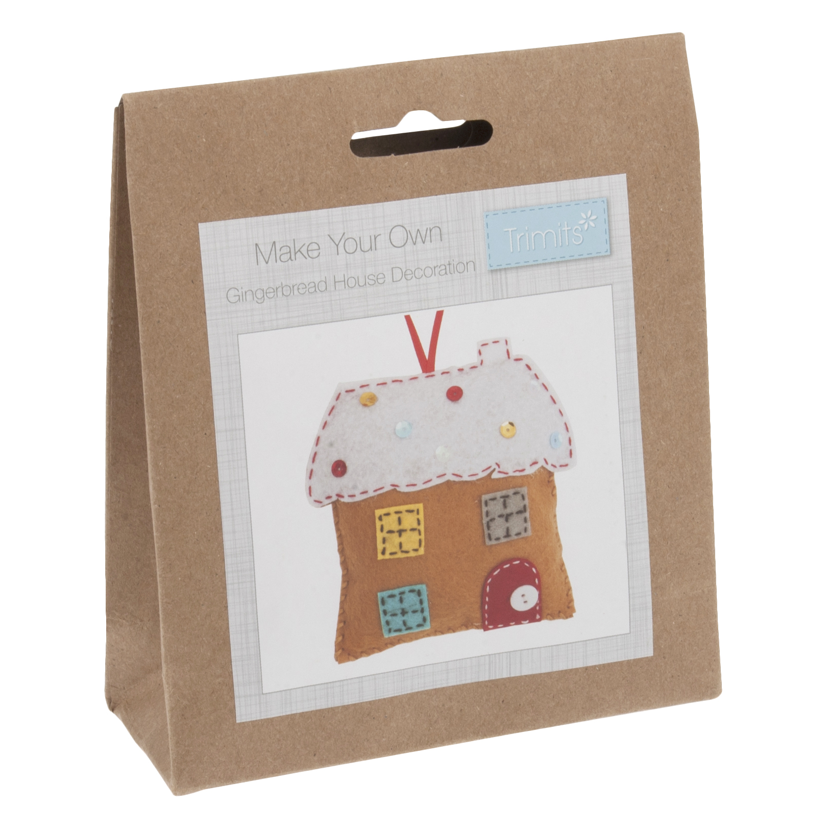 Picture of Felt Decoration Kit: Christmas: Gingerbread House