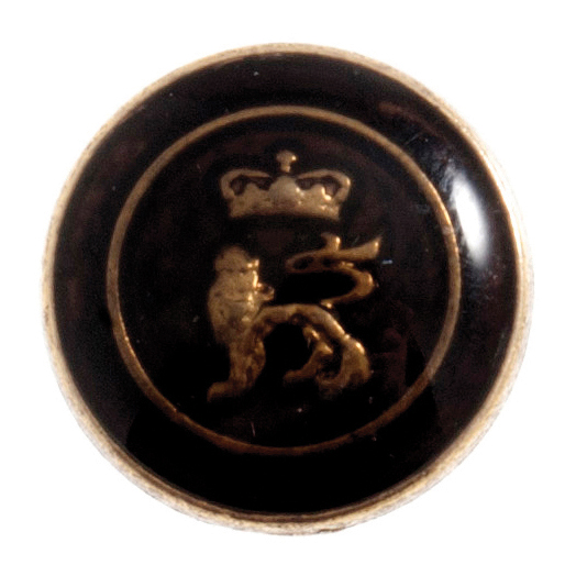 Picture of Buttons: Lion & Crown: 15mm: Black/Gold