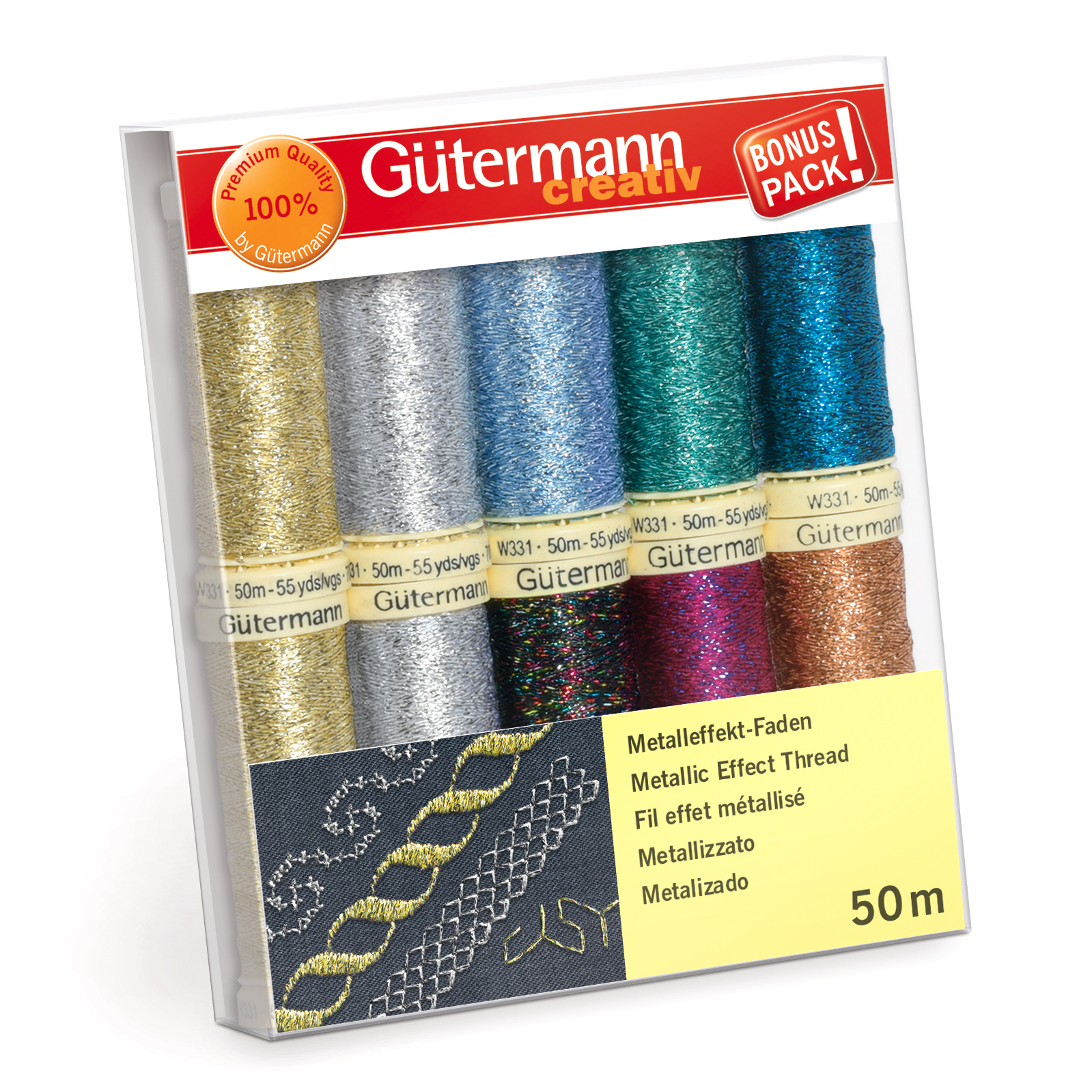 Picture of Thread Set: Metallic Effect: 10 x 50m: Assorted