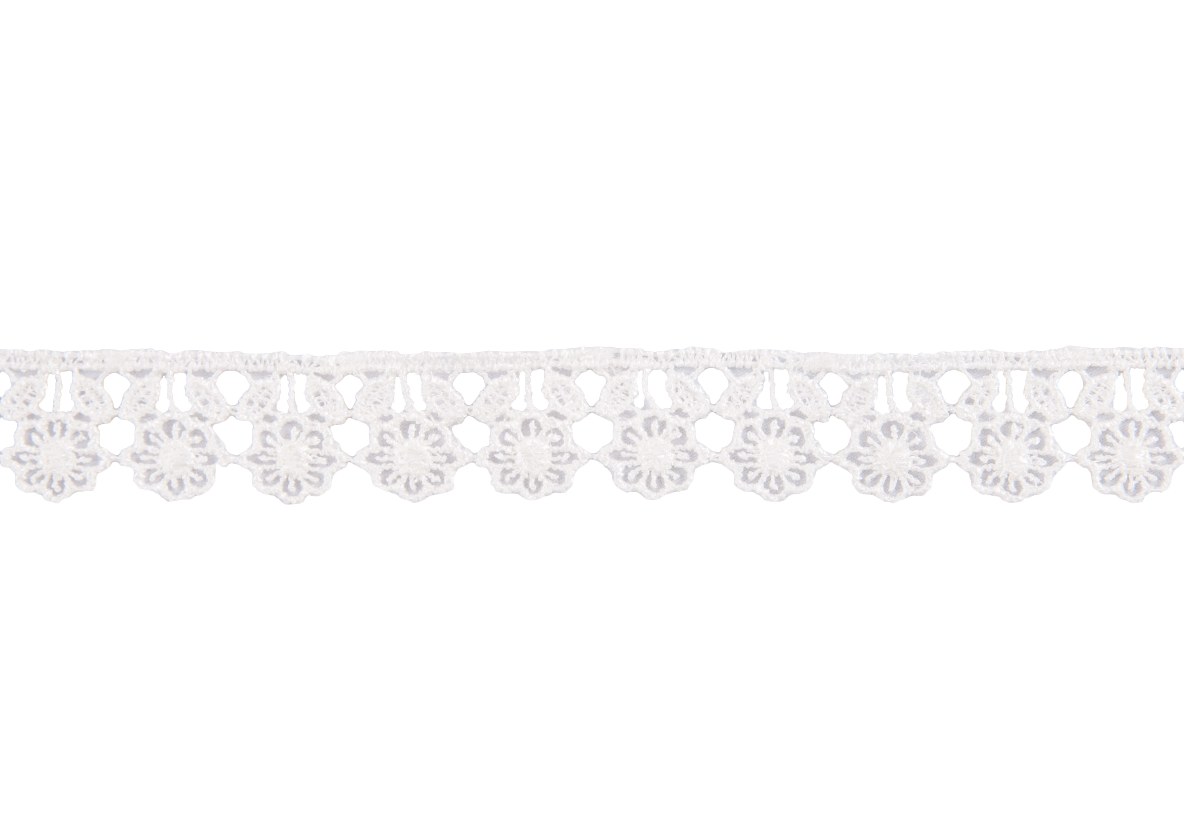 Trim Lace Guipure Daisy with Leaf 27.4m x 18mm Ivory Essential